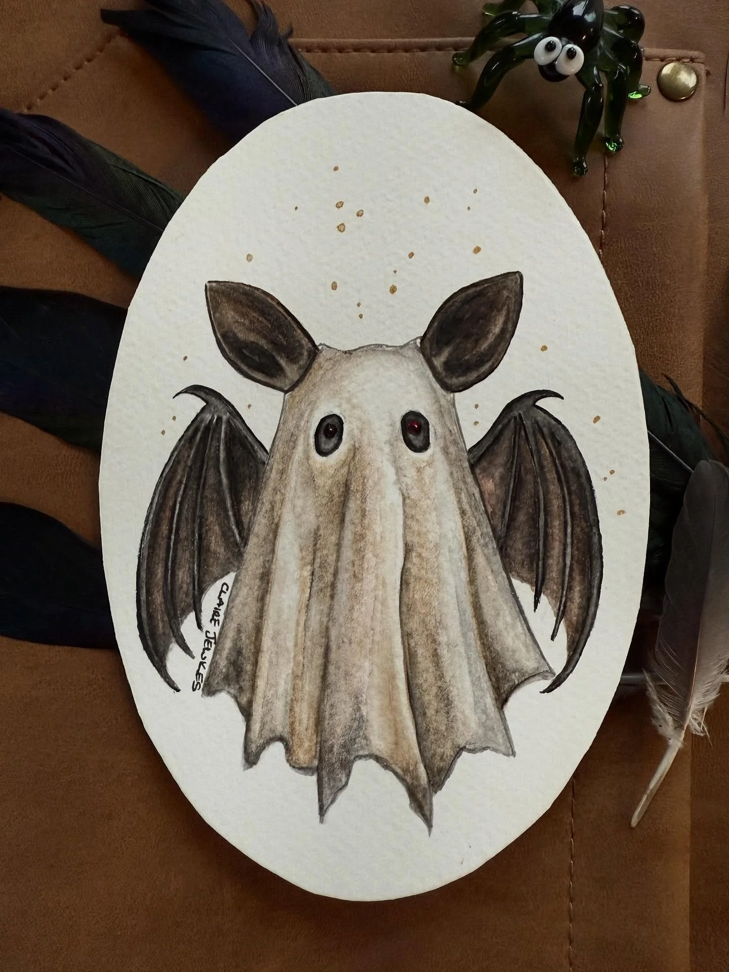 So fun painting these little weirdos in between my commissions, why not!? Fur, feathers and dressings up, what&rsquo;s not to like!? Let me know which is your favourite Boo?? 👻 

👻✨The Trick or Treat Parade has begun✨👻
My newest mini watercolours 