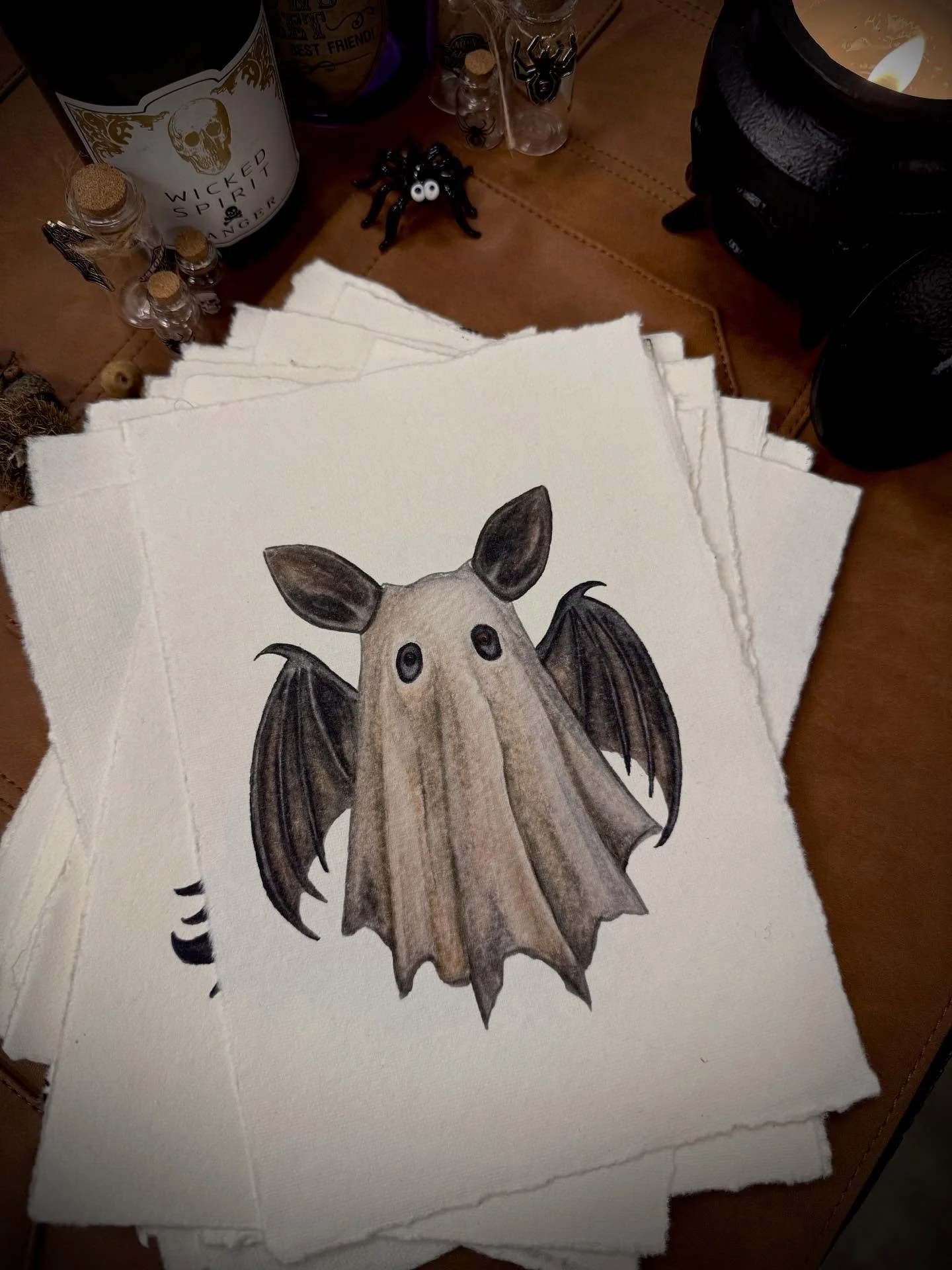 We&rsquo;re all in the trick or treat parade tonight, may your bucket be full and your Jack-o&rsquo;-lanterns bright. 👻🎃🖤💀👻

 👻✨The Trick or Treat Parade has begun✨👻
My newest mini watercolours feature a line up of animals dressed as little gh