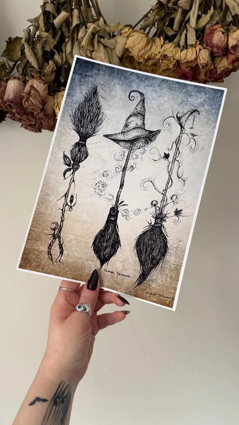 Power of three, Witches Broom Art Print