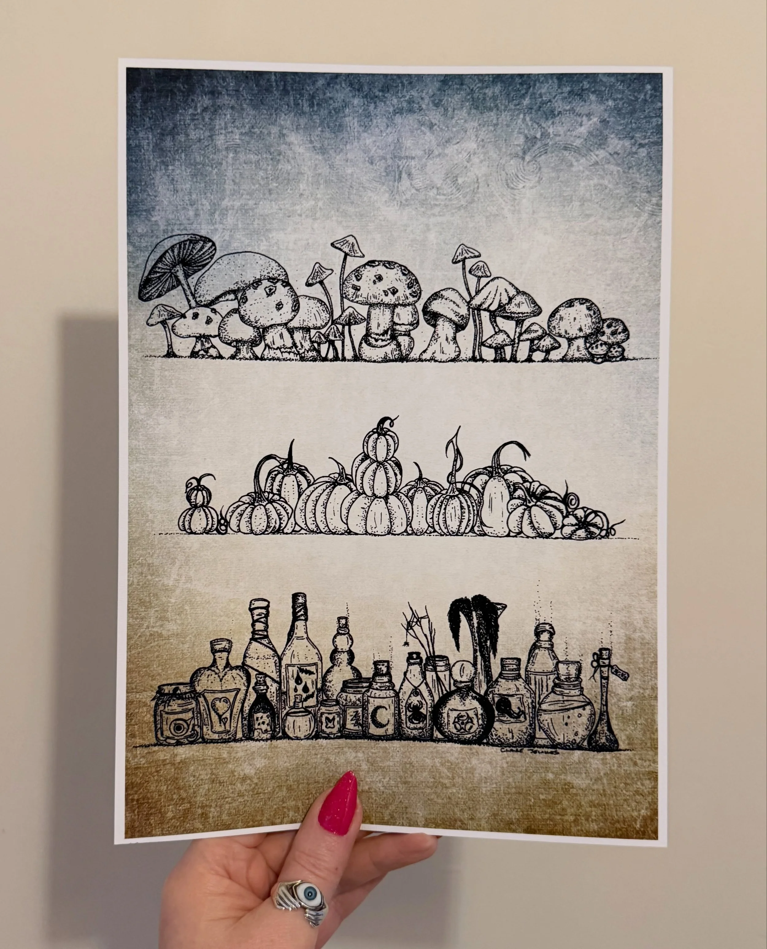 Art prints for kindred spirits

&lsquo;Witch&rsquo;s Kitchen&rsquo;

A little magic for your cottage, decor for your crypt or whimsy for your fairy glen

Available at clairejewkes.com

#witchyart #whimsical #inkillustration #witcheskitchen #magicalar