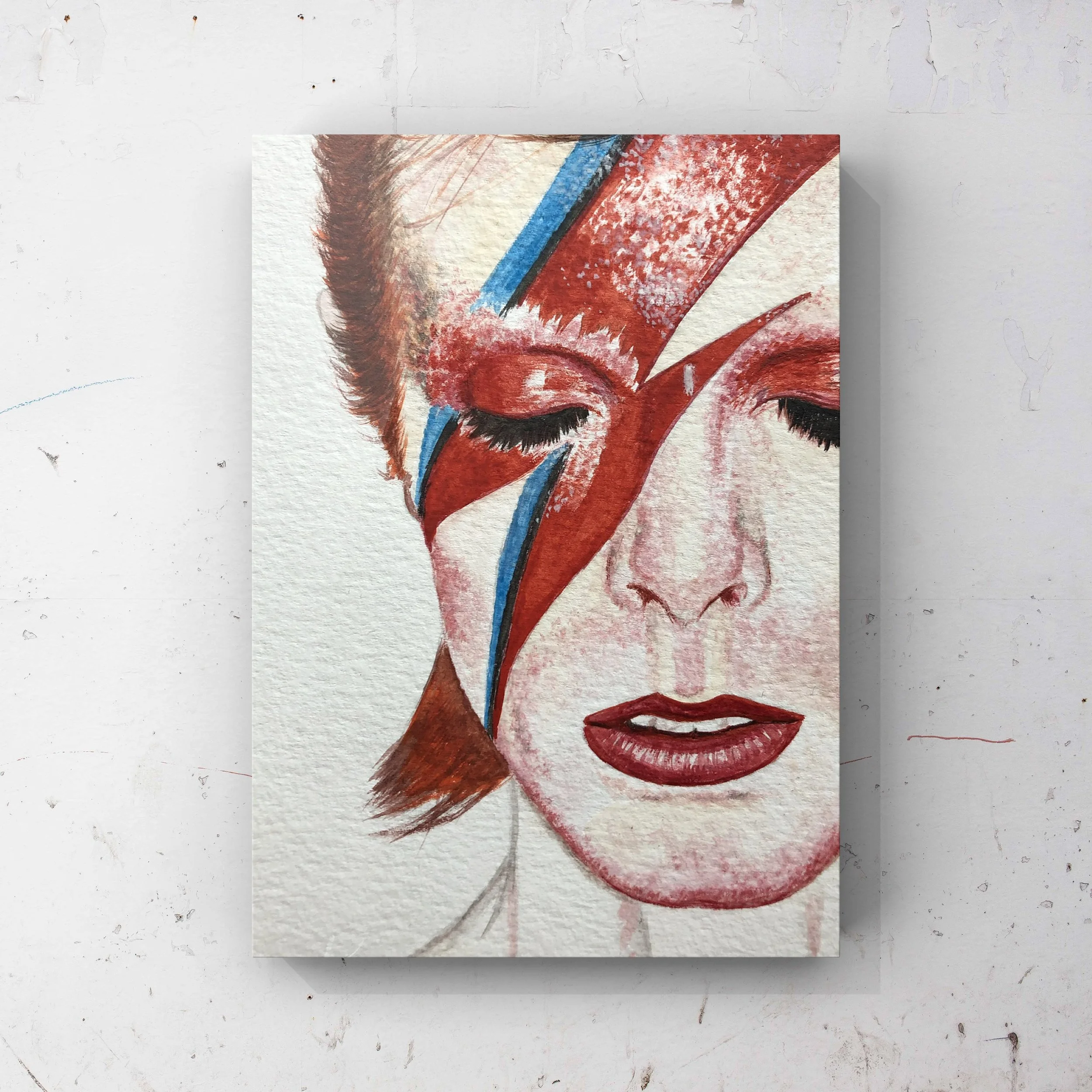 Print - David Bowie Watercolour A5