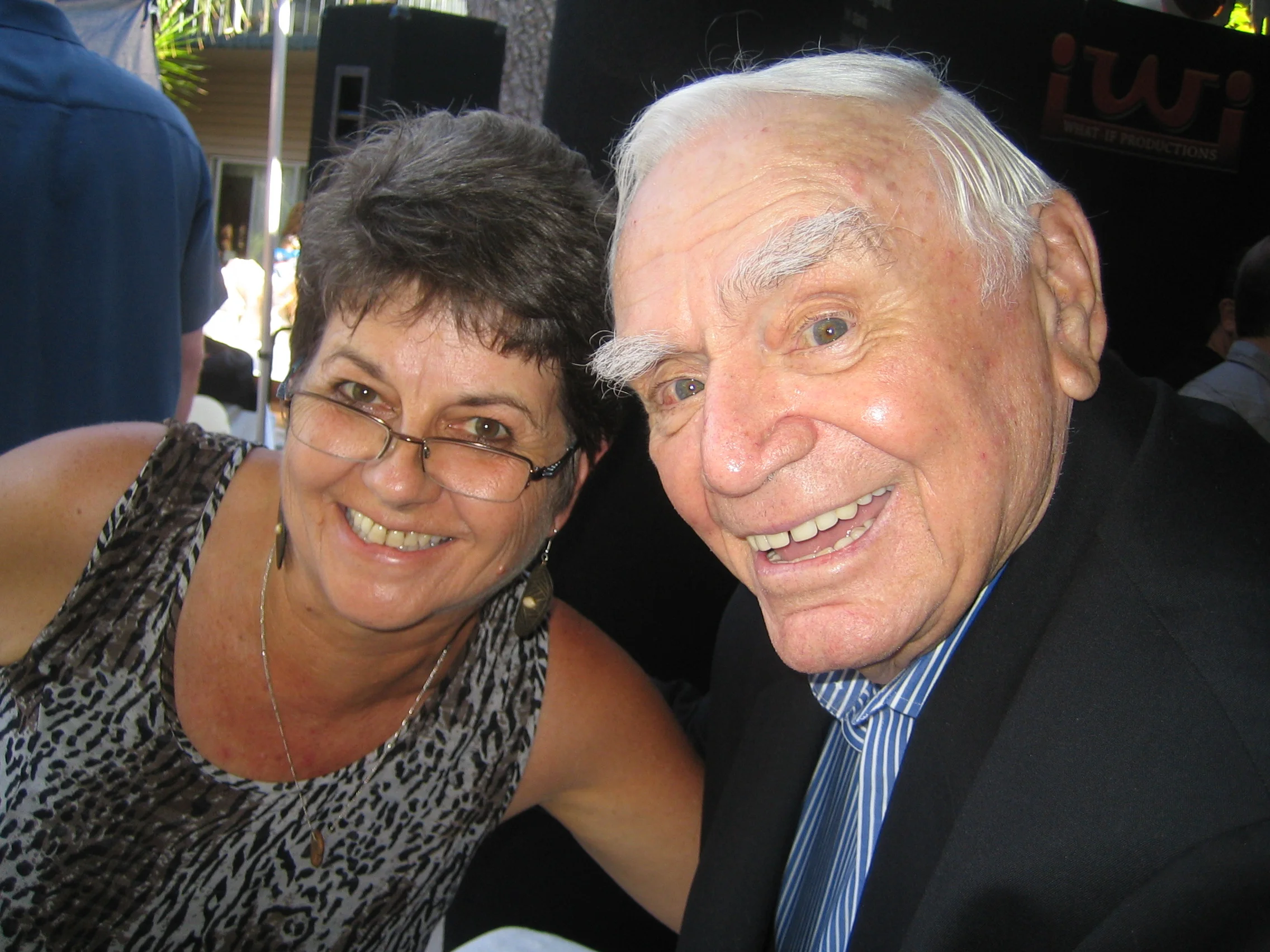 Emmy Gifting, with Ernest Borgnine-September 2009