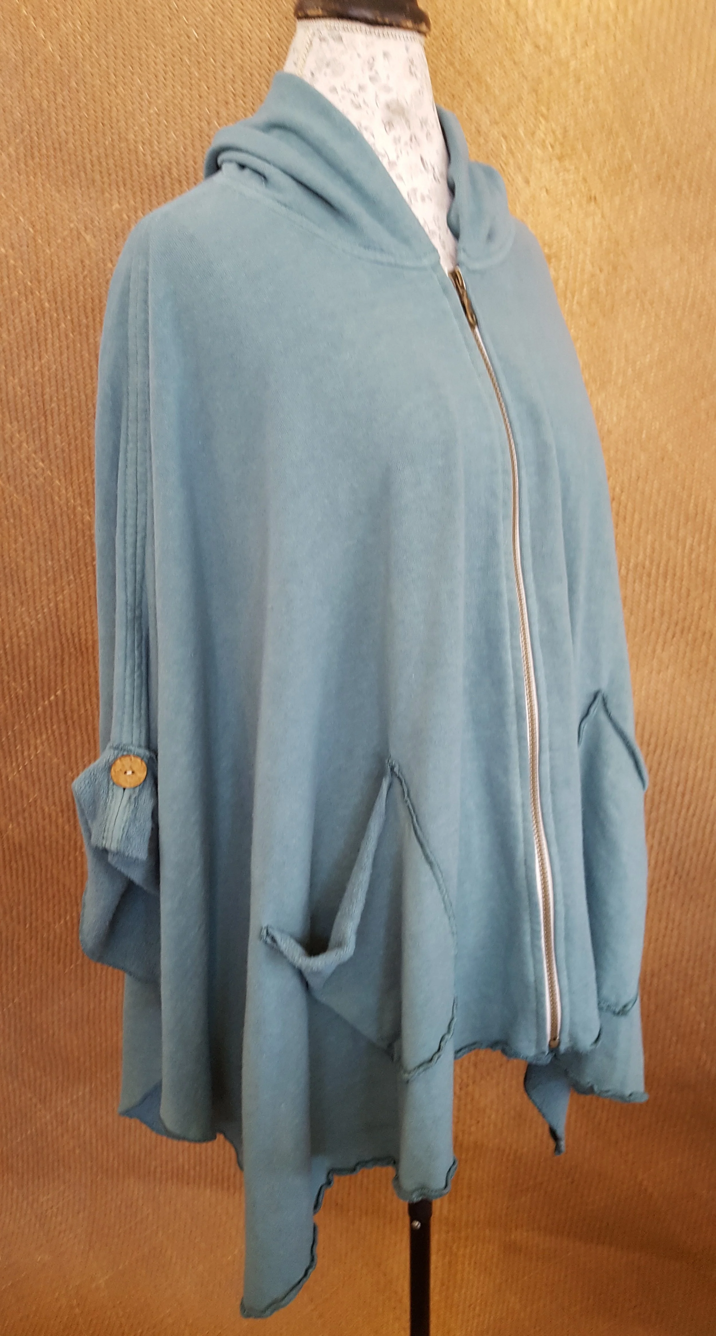 Poncho-tide pool teal coconut shell.jpg