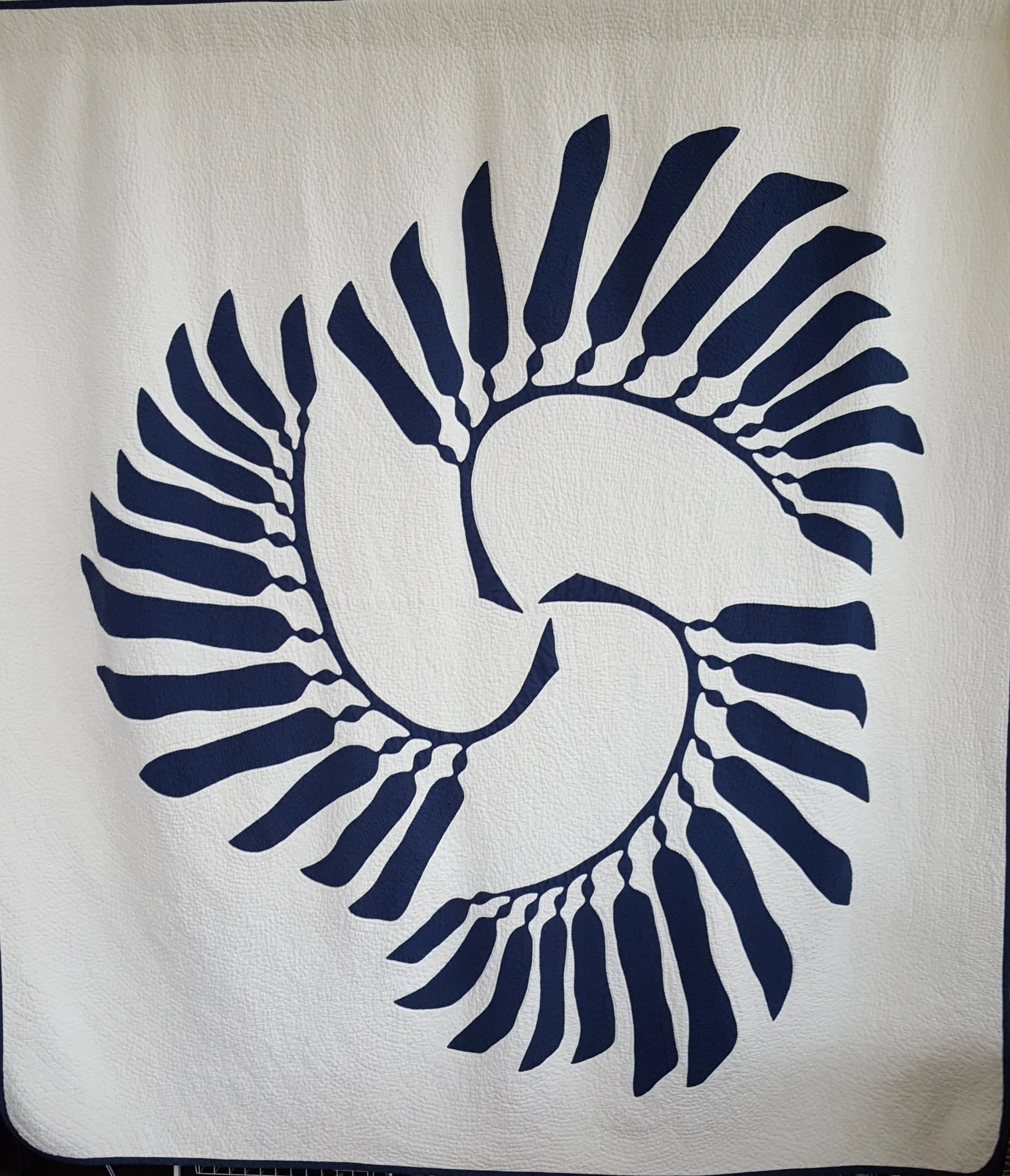 Swirling Indigo Seaweed being shown at Sisters, Oregon 