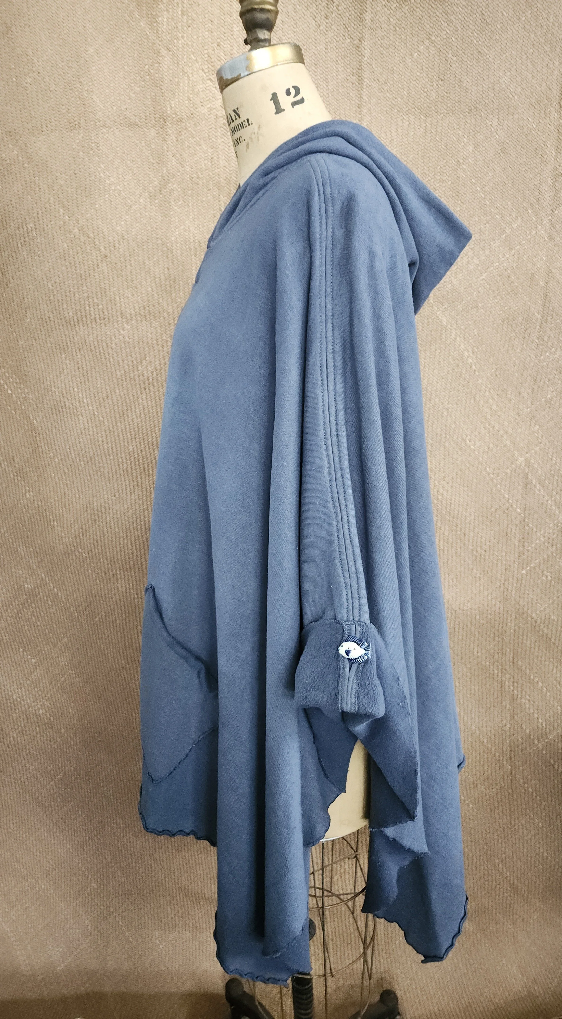 Low tide dark blue poncho.jpg