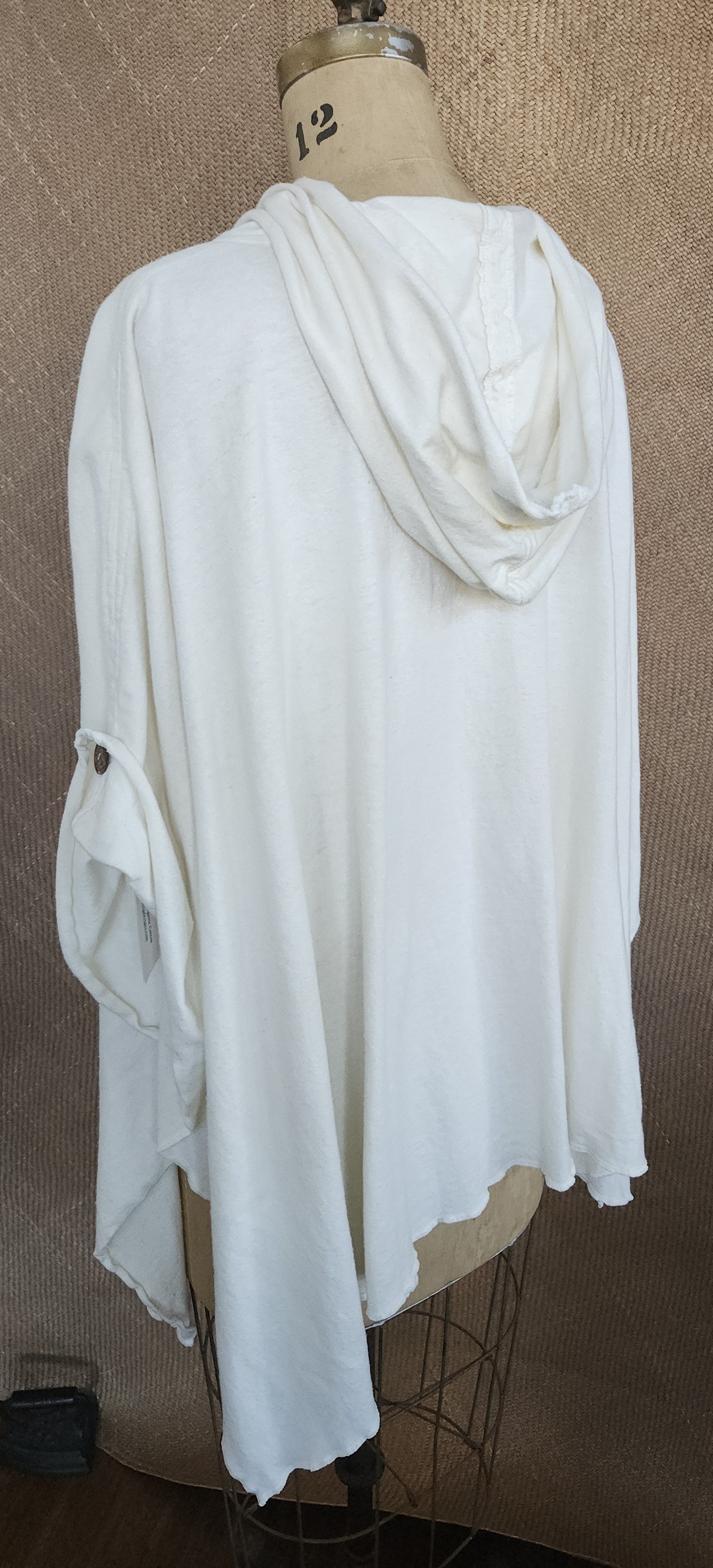 Poncho TP wht lit weight knit coconut button2.jpg