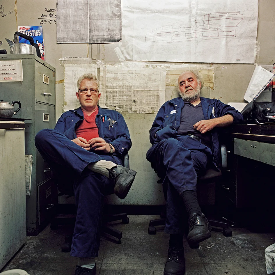 John Sheppard (left) - Manufacturing Support Specialist - 34 years at the Works Dilwyn Evans (right) - Mechanical & Technical Engineer - 33 years at the Works 