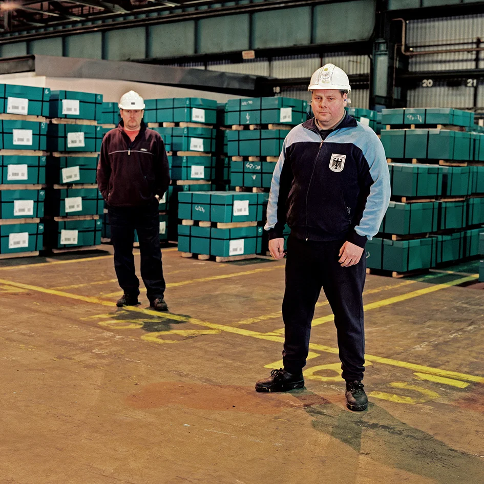 Clive Jones (front) - Team Member Warehouse - 22 Years at the Works Nick Dallimore (back) - Team Member Warehouse - 24 years at the Works