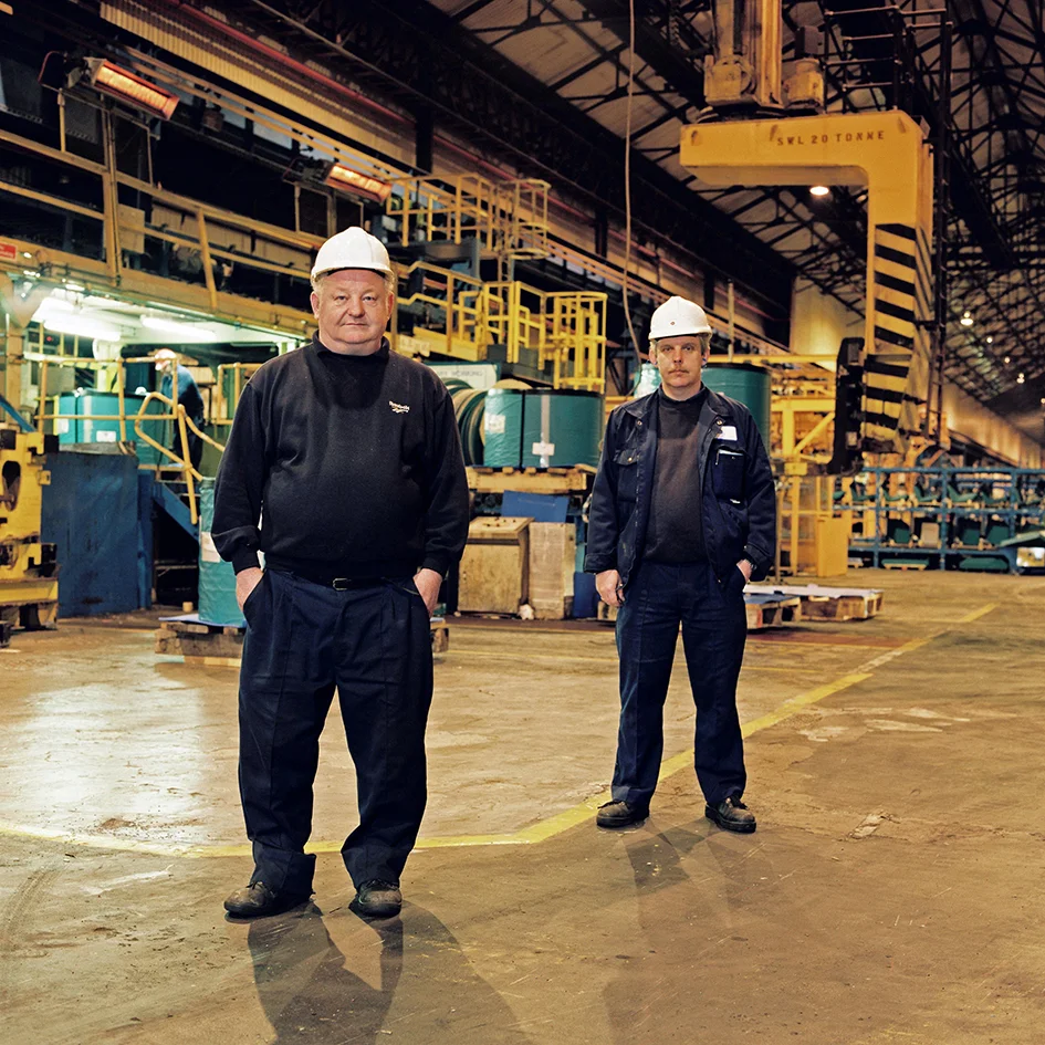 Deri Noble (left) - Warehouse Team Member - 33 years at the Works Robert Russell (right) - Warehouse Team Member - 28 years at the Works Robert Russell... My strongest memories of the plant are all about the camaraderie of the work place and the characters there. It was unique. I had an overwhelming feeling of sadness when the Works closed. It truly was the end of an era. Fortunately I managed to get relocated to Trostre, but it was a time of great worry for me and the family at the time.