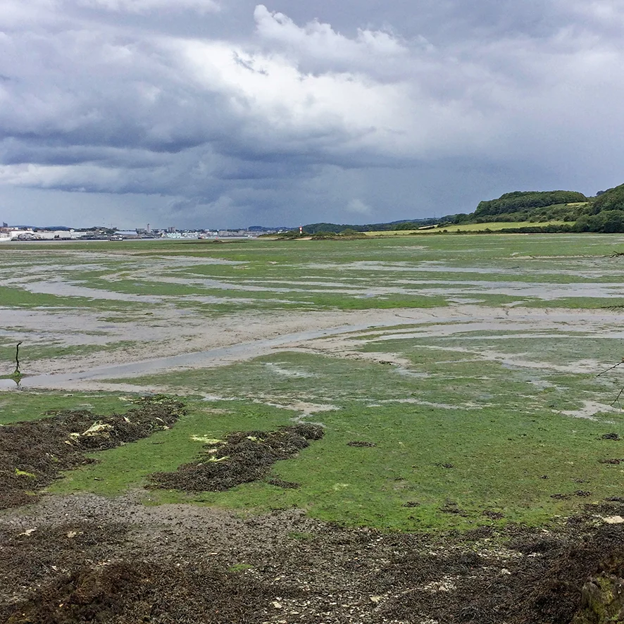 River Tamar - Looking across to Plymouth from Millbrook, Cornwall
