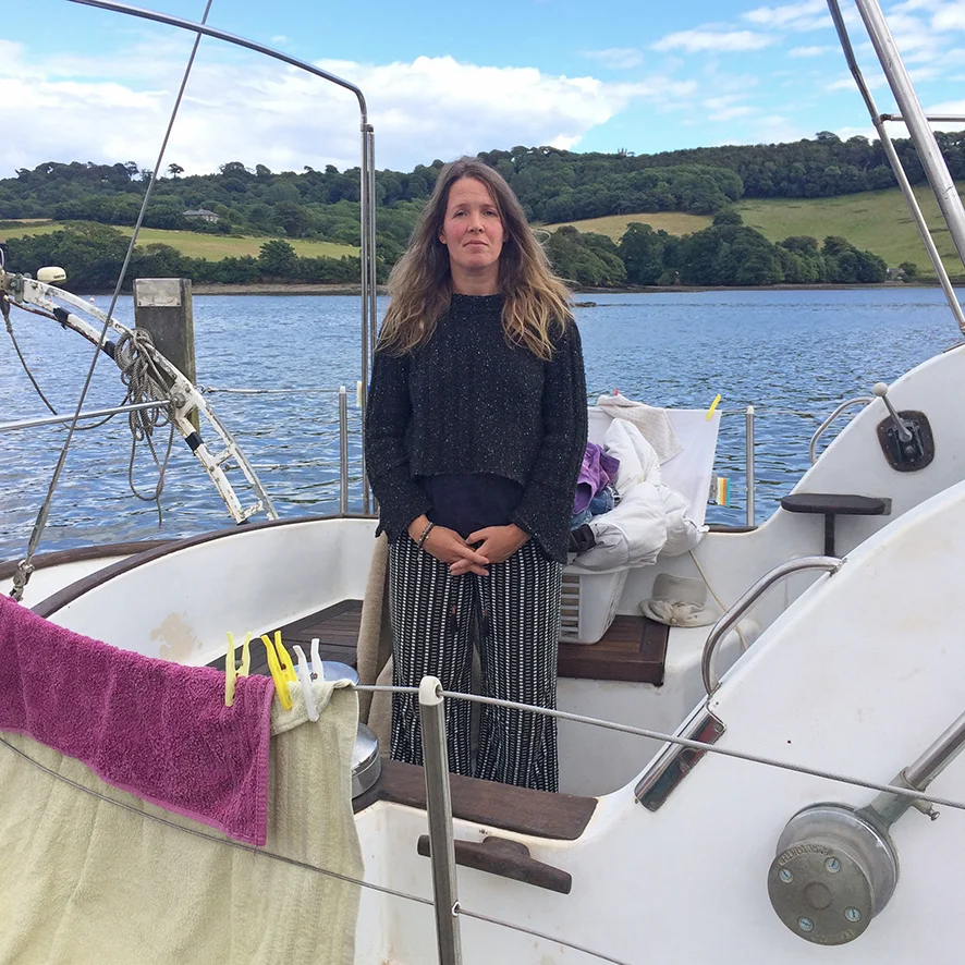 River Tamar - Southdown Marina, Millbrook, Cornwall Louise Spencer - Residential Boat Owner I've slowly graduated to this place over a period of time and have been here for over 3 years now. I find the river soft, quiet, calming and healing. I enjoy the scenery, the space, the different weathers and the constantly changing view - it can be quite gripping. I love the freedom that this lifestyle gives me and I love this spot. I feel drawn to the water and it is ever present here. You develop your own sense of time. You could easily get lost.