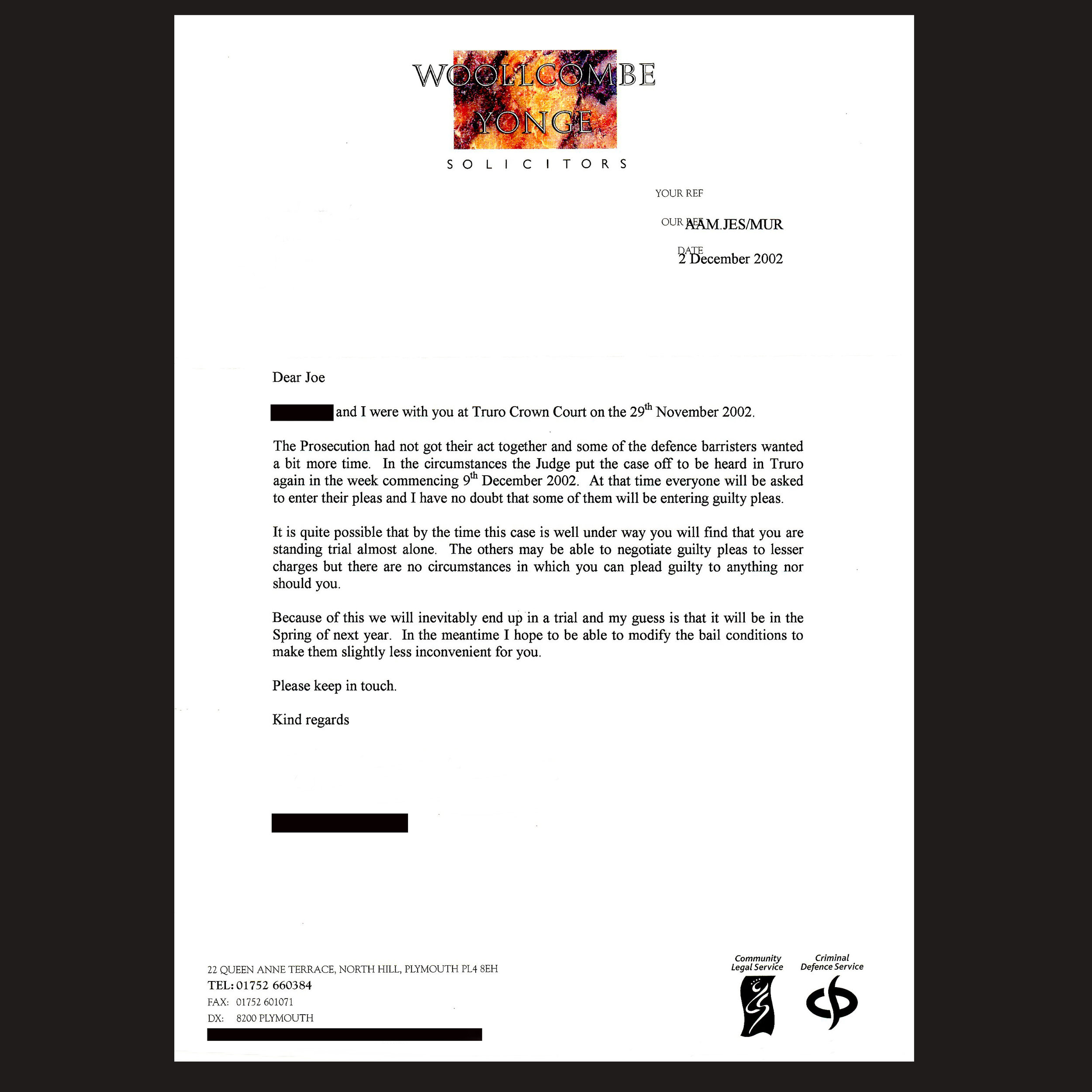 JM Bail 125 - Solicitor Letter 1 - Nov 2002 - Prediction of Trial.jpg