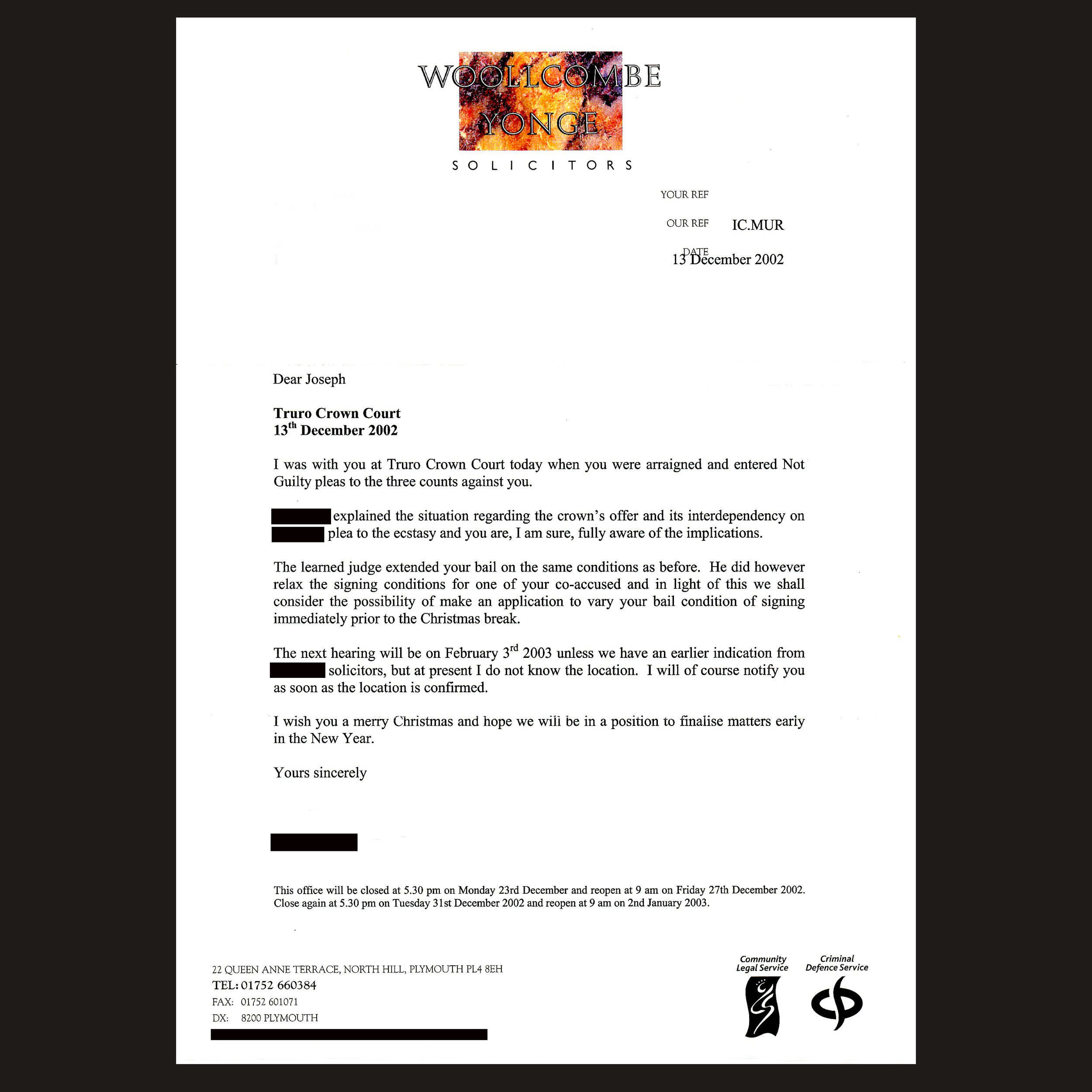 JM Bail 126 - Solicitor Letter 2 - Dec 2002 - Not Guilty.jpg