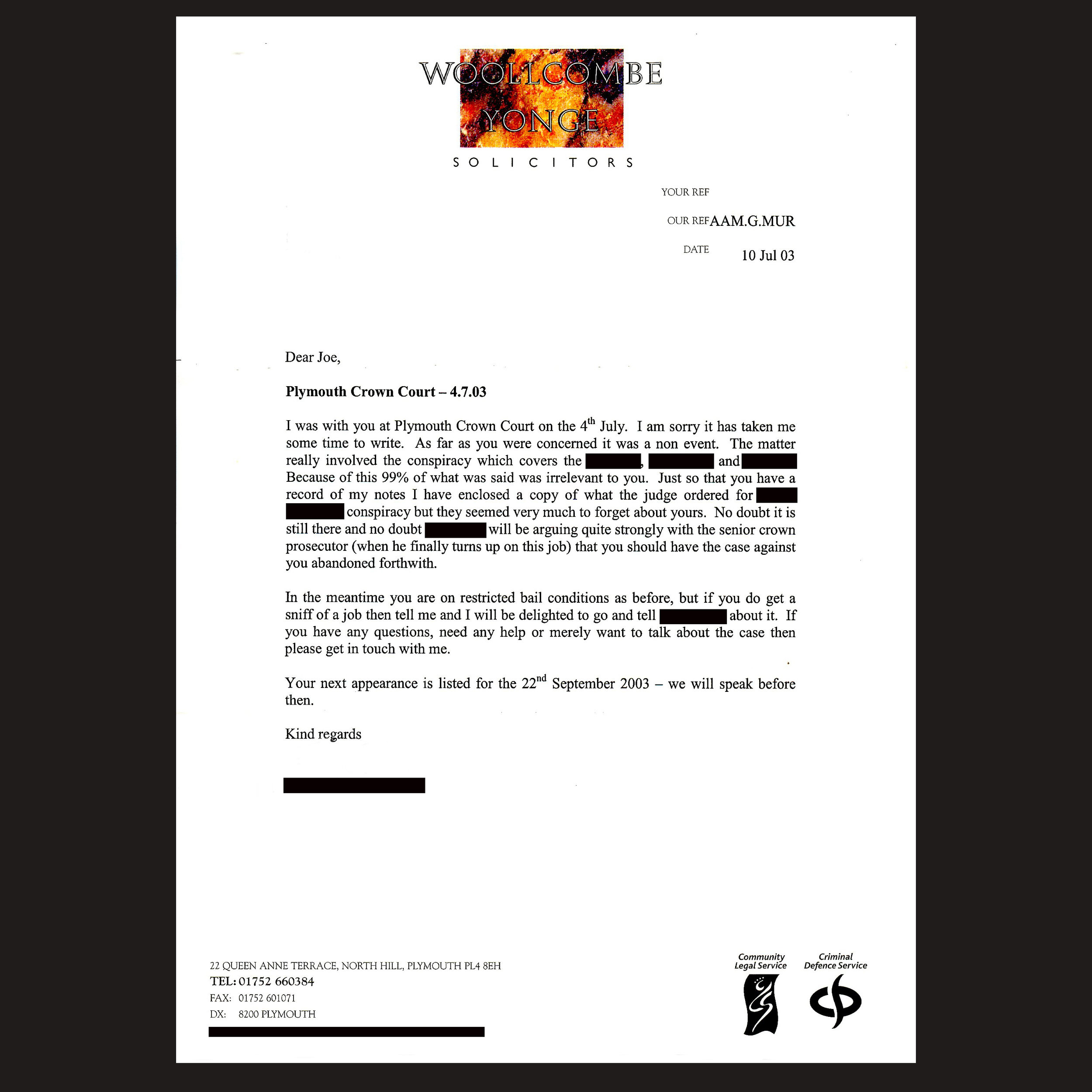 JM Bail 127 - Solicitor Letter 3 - July 2003 - 99% Irrelevant.jpg