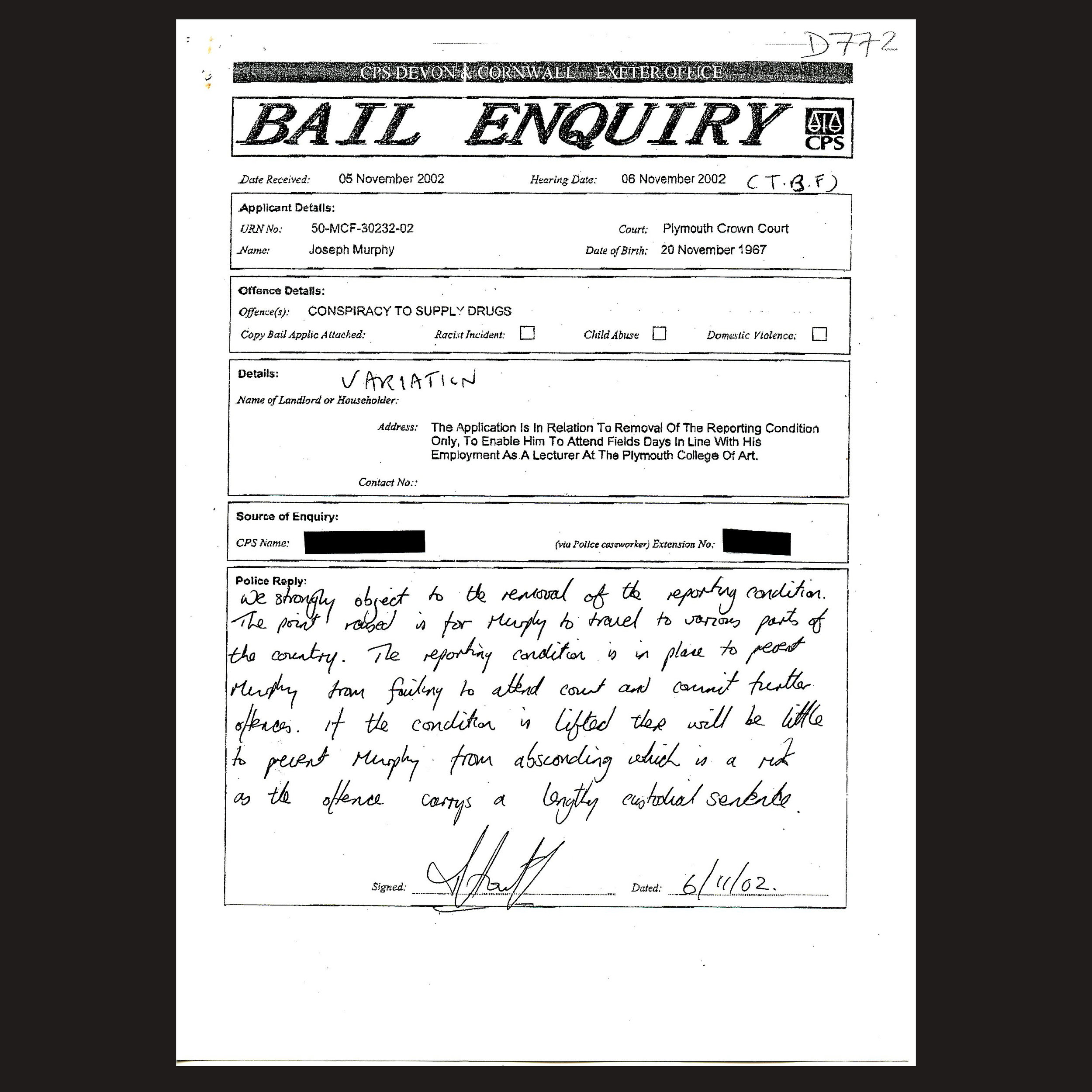 JM Bail 130 - Bail Variation Objection - Nov 2002.jpg