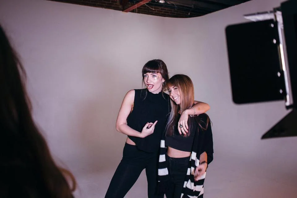 Alexa Ace (Co-Founder/CEO of Gold Hand) with Gabbey at last month's promo shoot