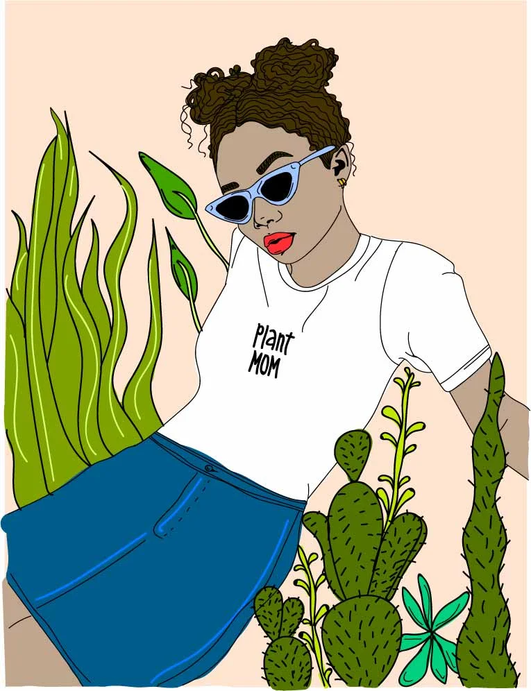 "plantmom" print by averi campbell