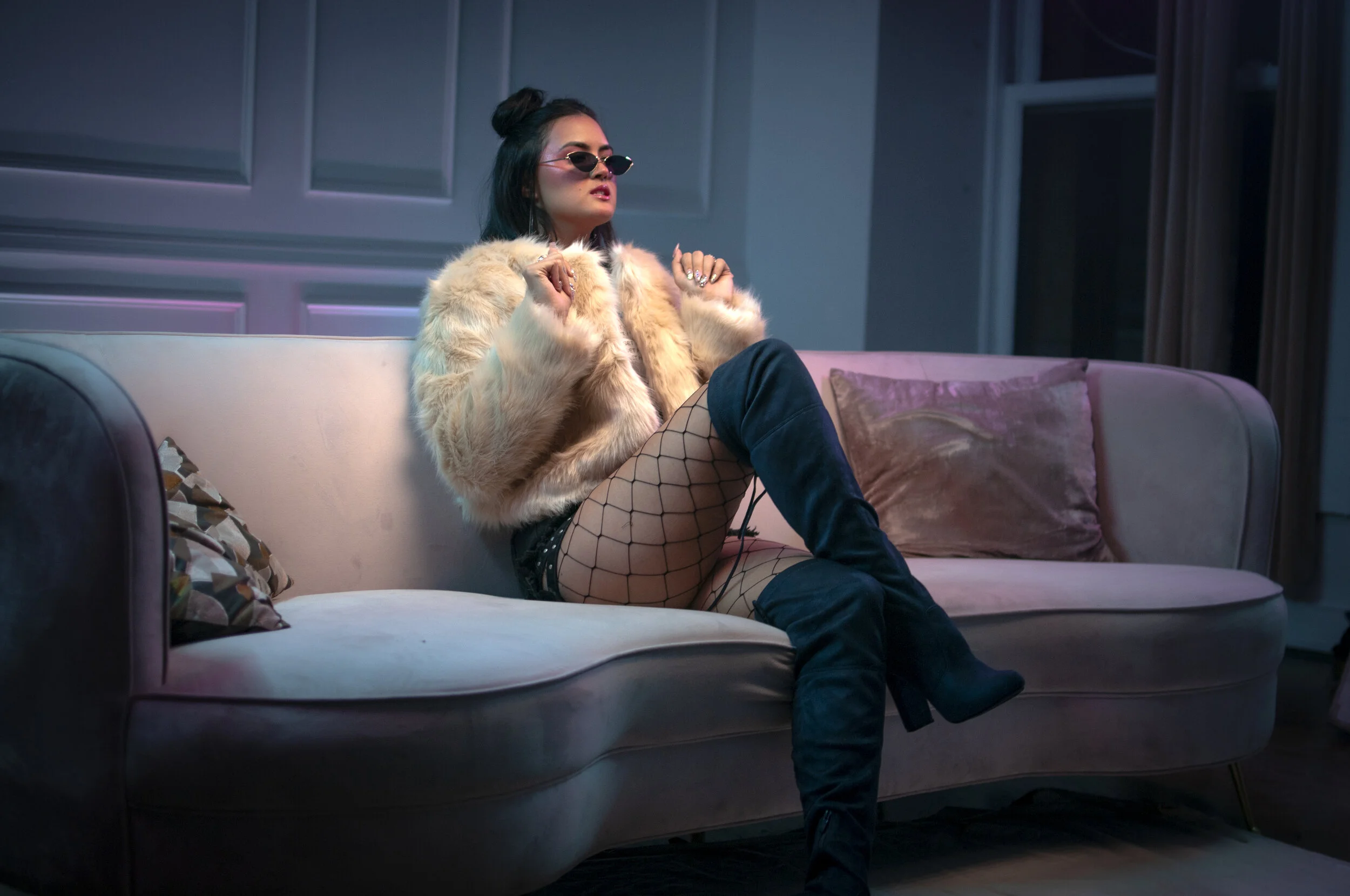 On set of “New Bitch, Who Dis?”