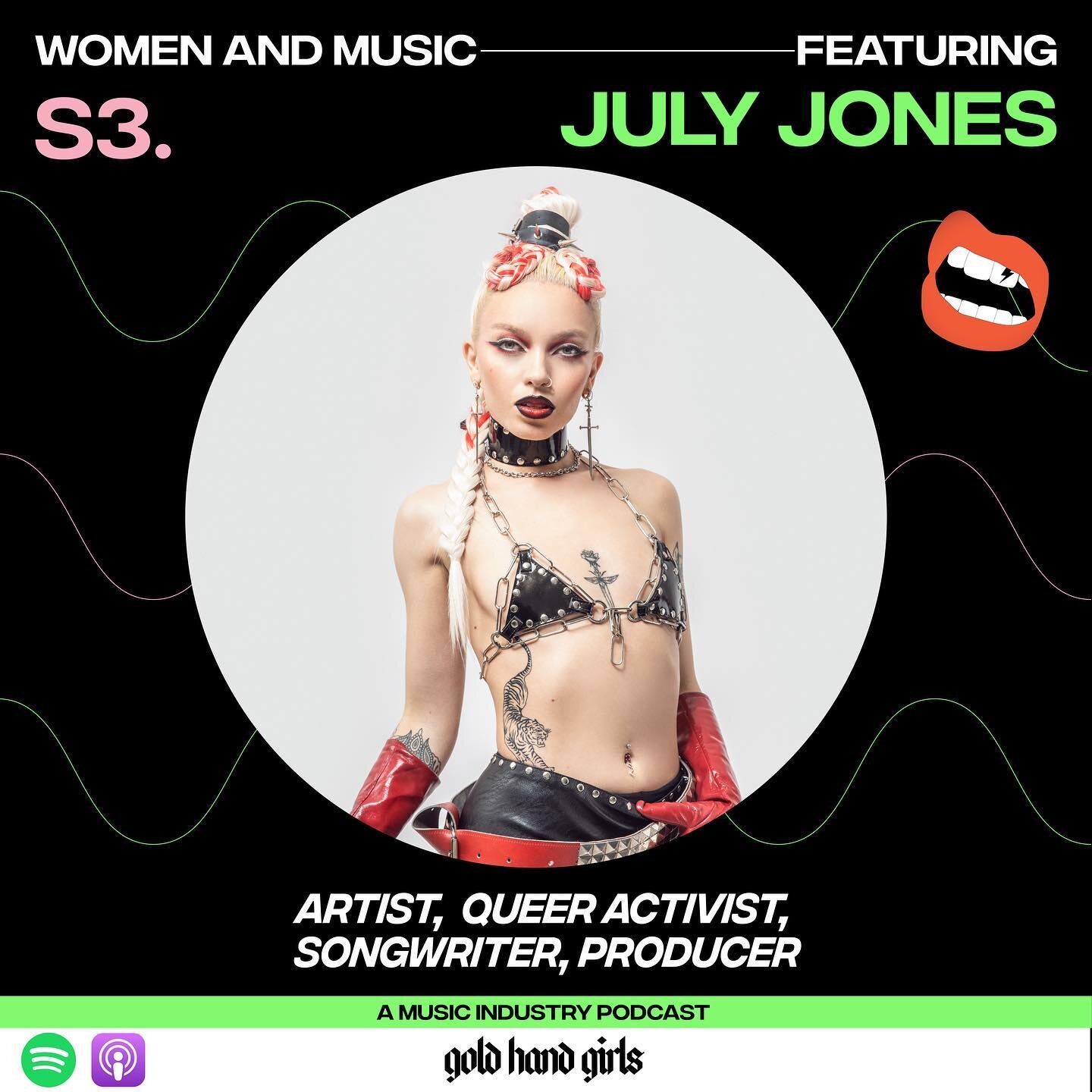 ⚠️🥰🦋 WAM Episode 37 featuring @julyjones hosted by @alexaaace out everywhere now! July Jones is a Slovenian-British pop artist who challenges mainstream pop with a strong determination for queer recognition. As a proud immigrant, July has been THRO