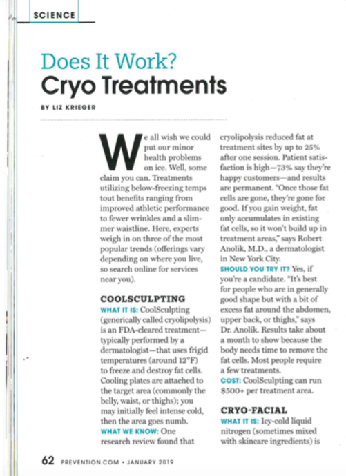 Does It Work: Cryo Treatments