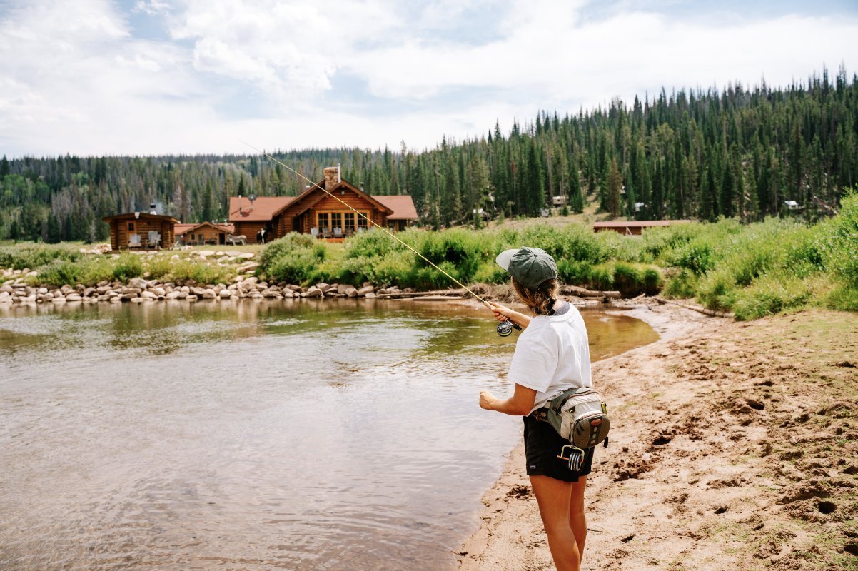 Fly fish on remote areas of the Upper Gros Ventre River