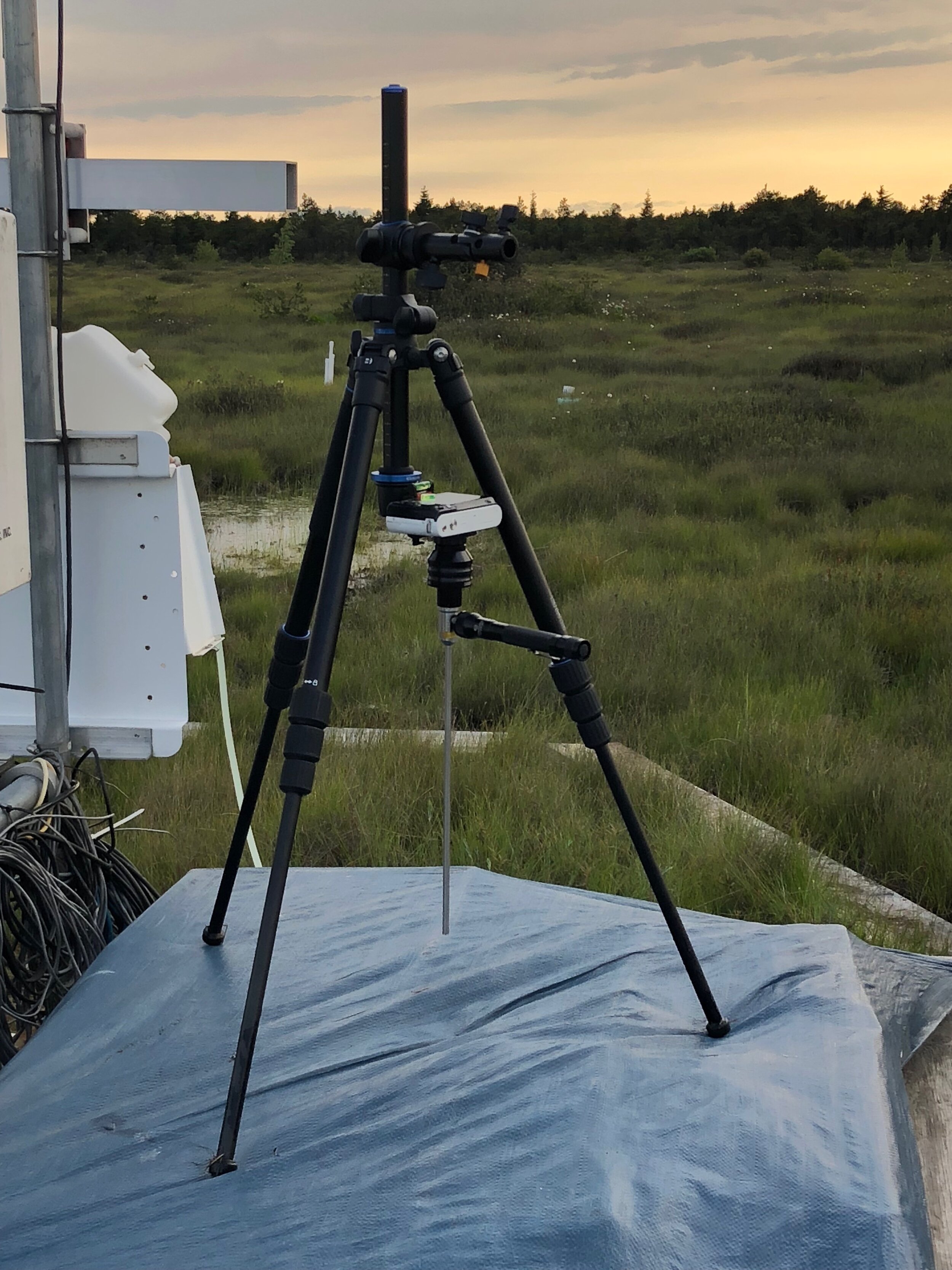 Collecting 3D water velocity data in Burns Bog