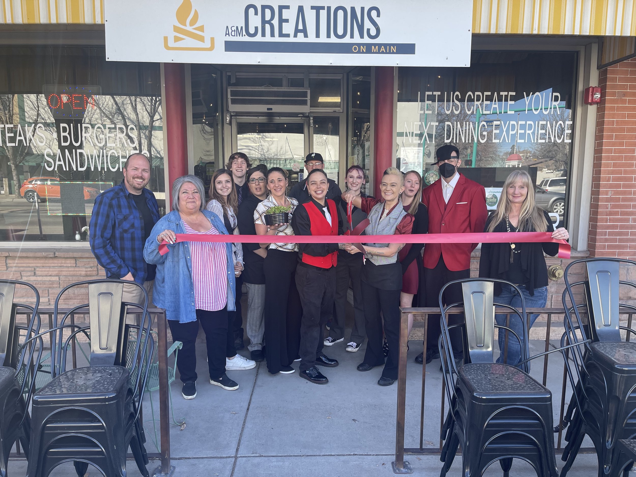 A &amp; M Creations One Year Anniversary Ribbon Cutting