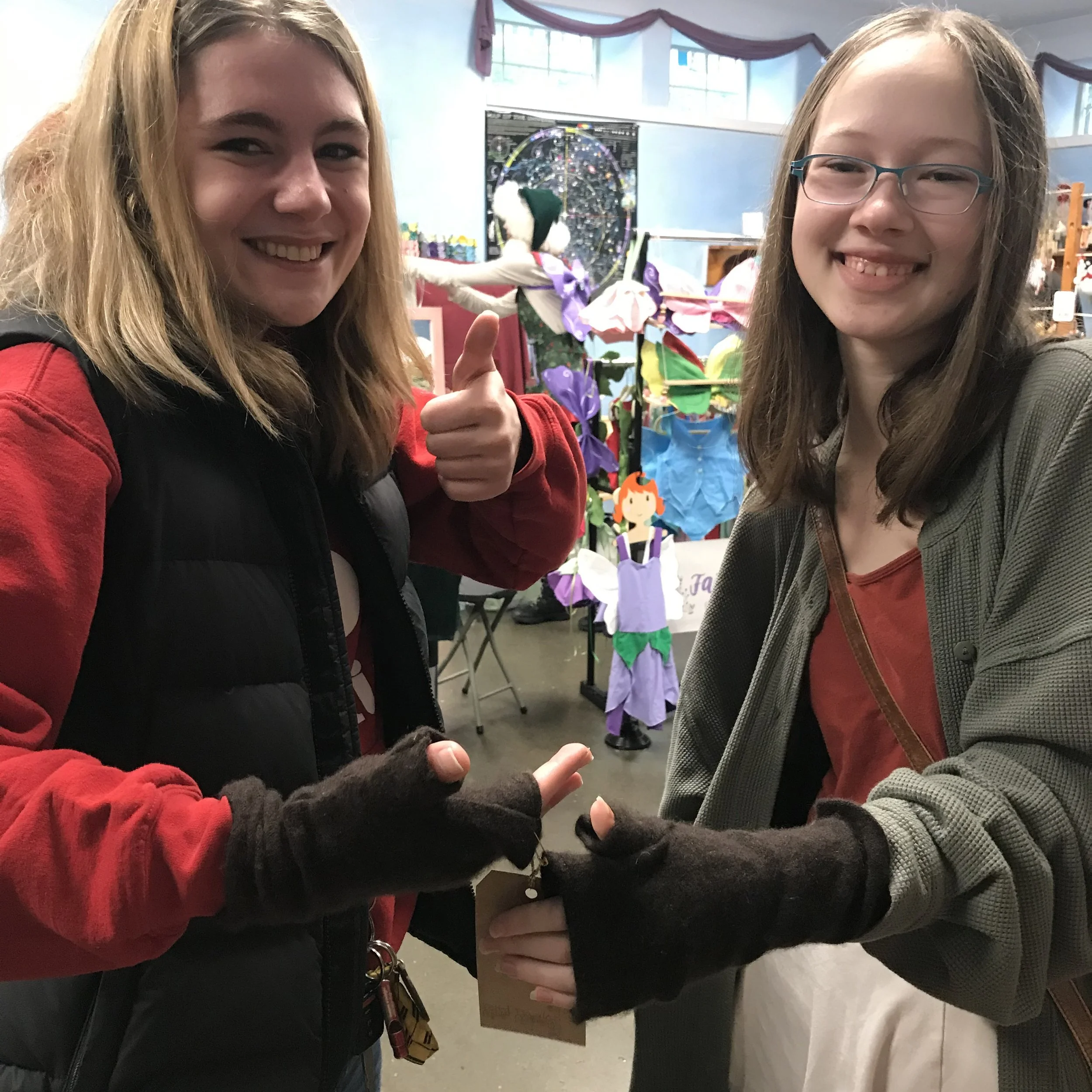 Felted Wool Fingerless Gloves