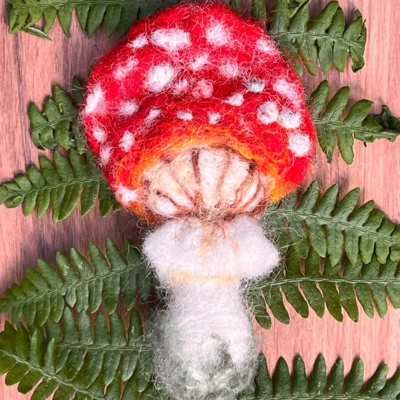 Needle Felted Amanita Muscaria Mushroom