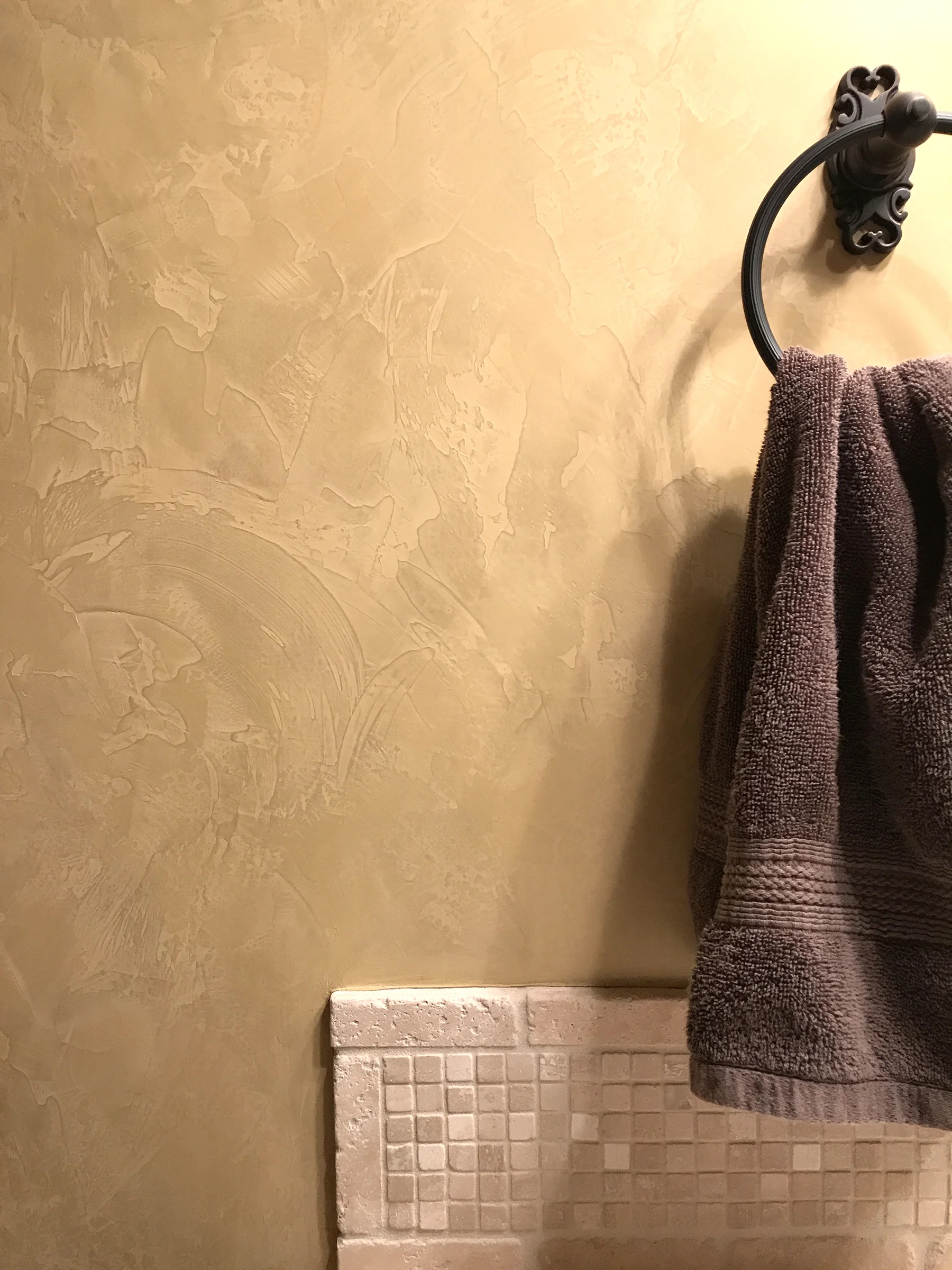 Venetian Plaster for Bathroom.