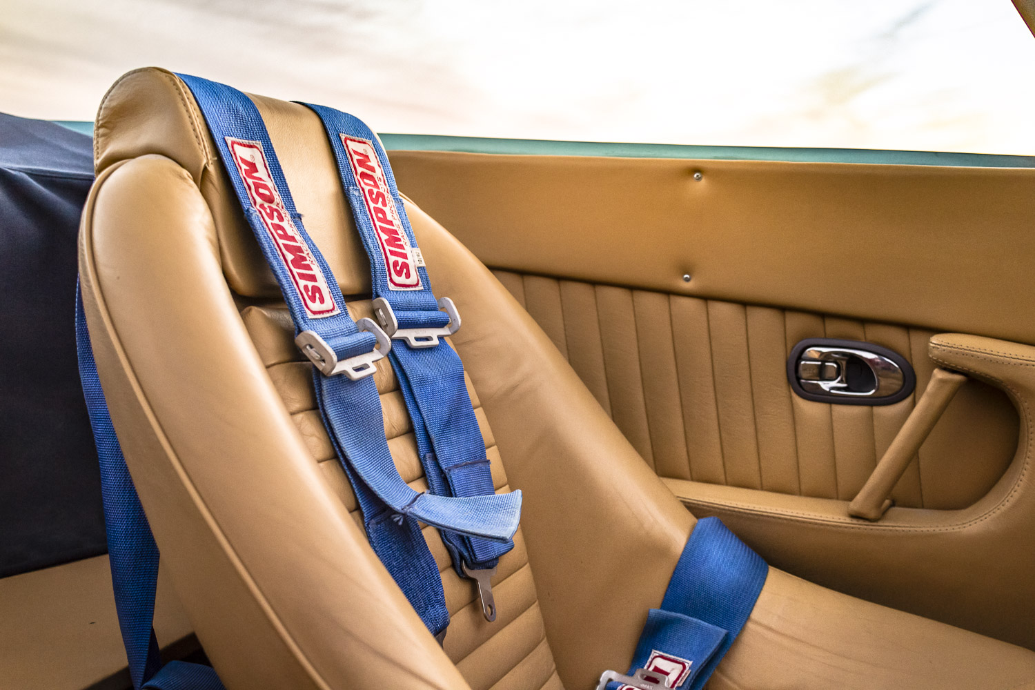 While we're certainly fans of their excellent racing harnesses and enjoy the ironic naming coincidence, Simpson Design is not officially affiliated with or related to Simpson Performance Products in any way. Simpson Performance Products did, however, kindly contribute this set of seatbelts to the project.