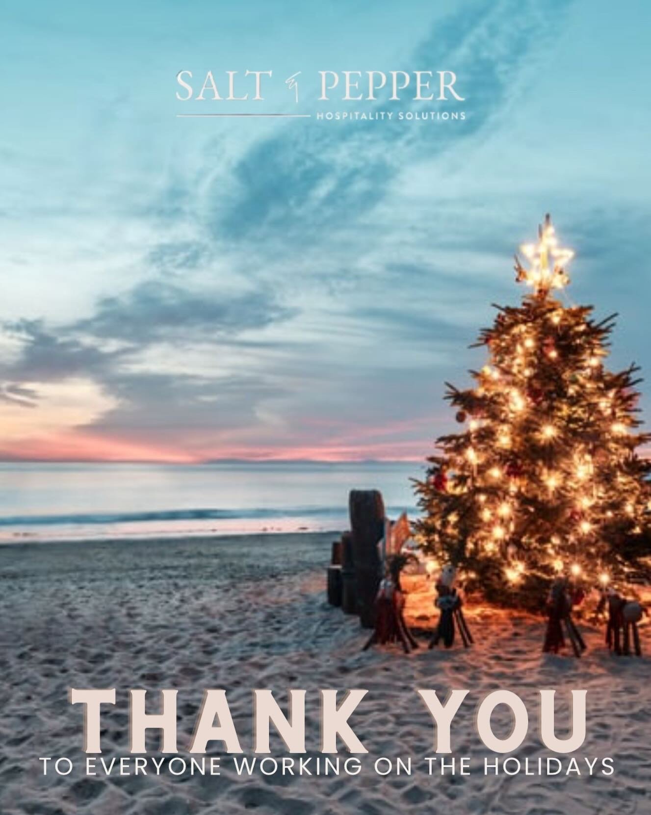 🙏🏻 Thank you to everyone in hospitality working on the holidays. If you go out, tip big. 🎄