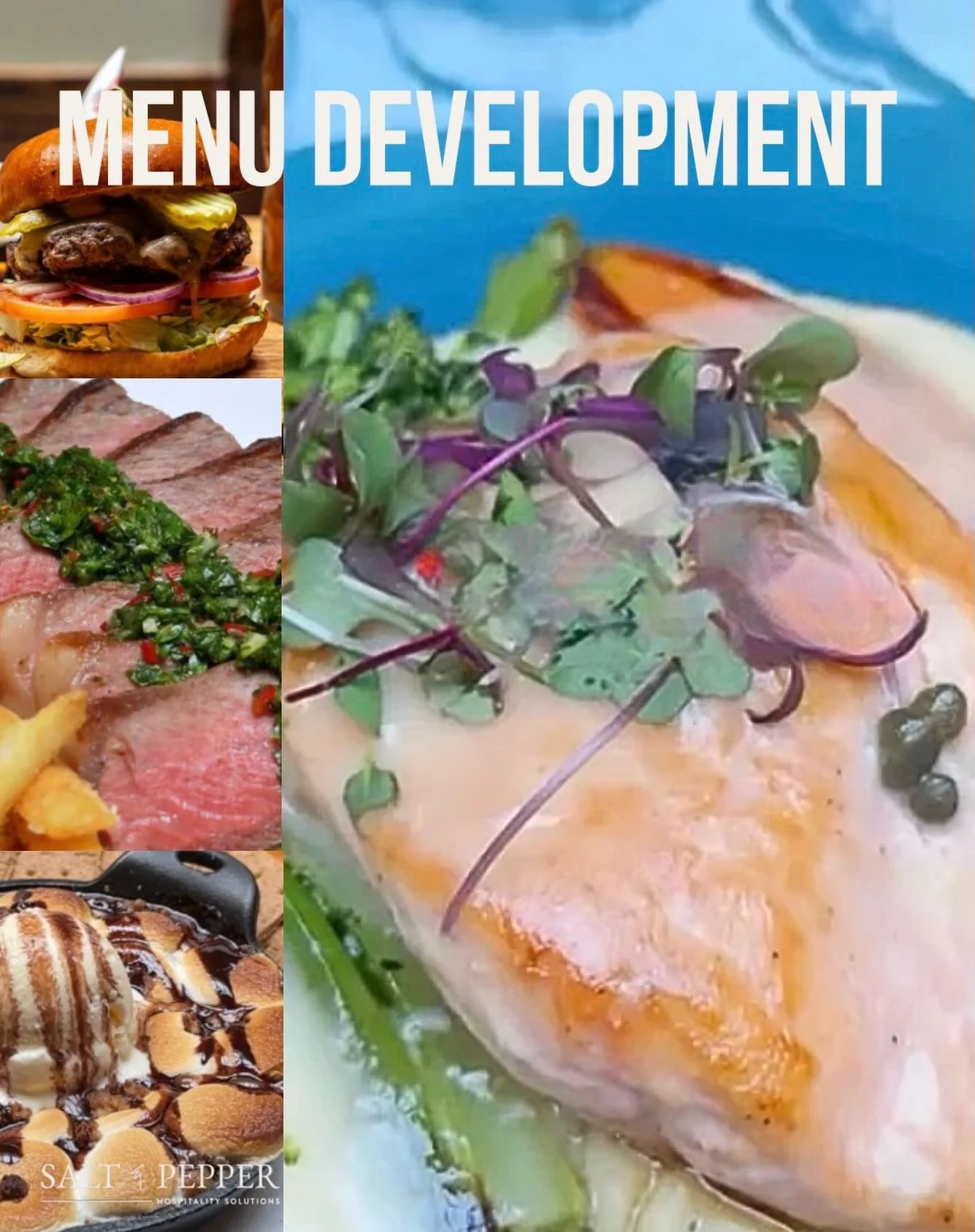 Most of the time we are talent sourcing, but we also have clients that we collaborate with on projects. Menu development is an important and time consuming endeavor with pmix analysis, tastings, food costing undertaking, comp set research and pricing