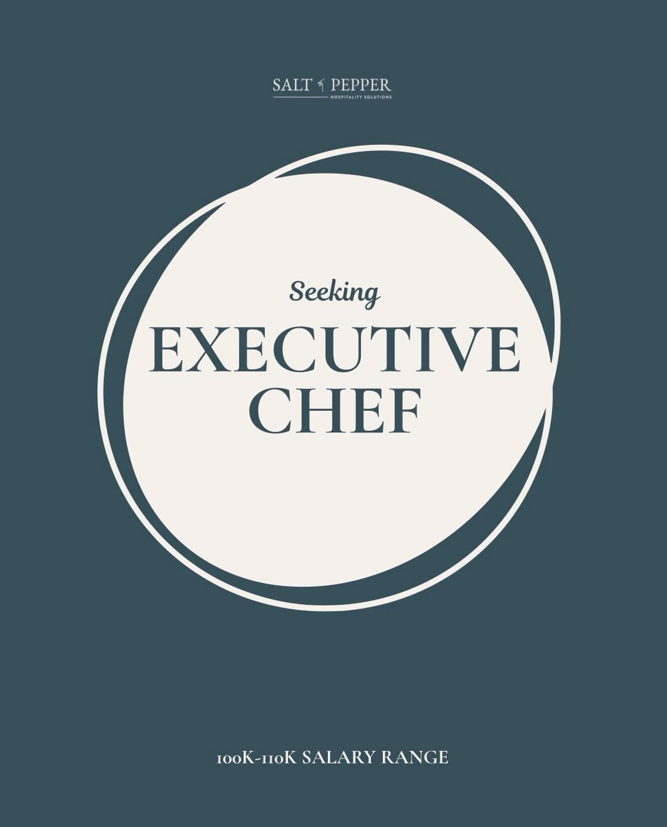 Confidential search for an Executive Chef at an independently owned, upscale spot in North County, San Diego. Reach out for details or send your resume to april@sandphospitality.com 🥘