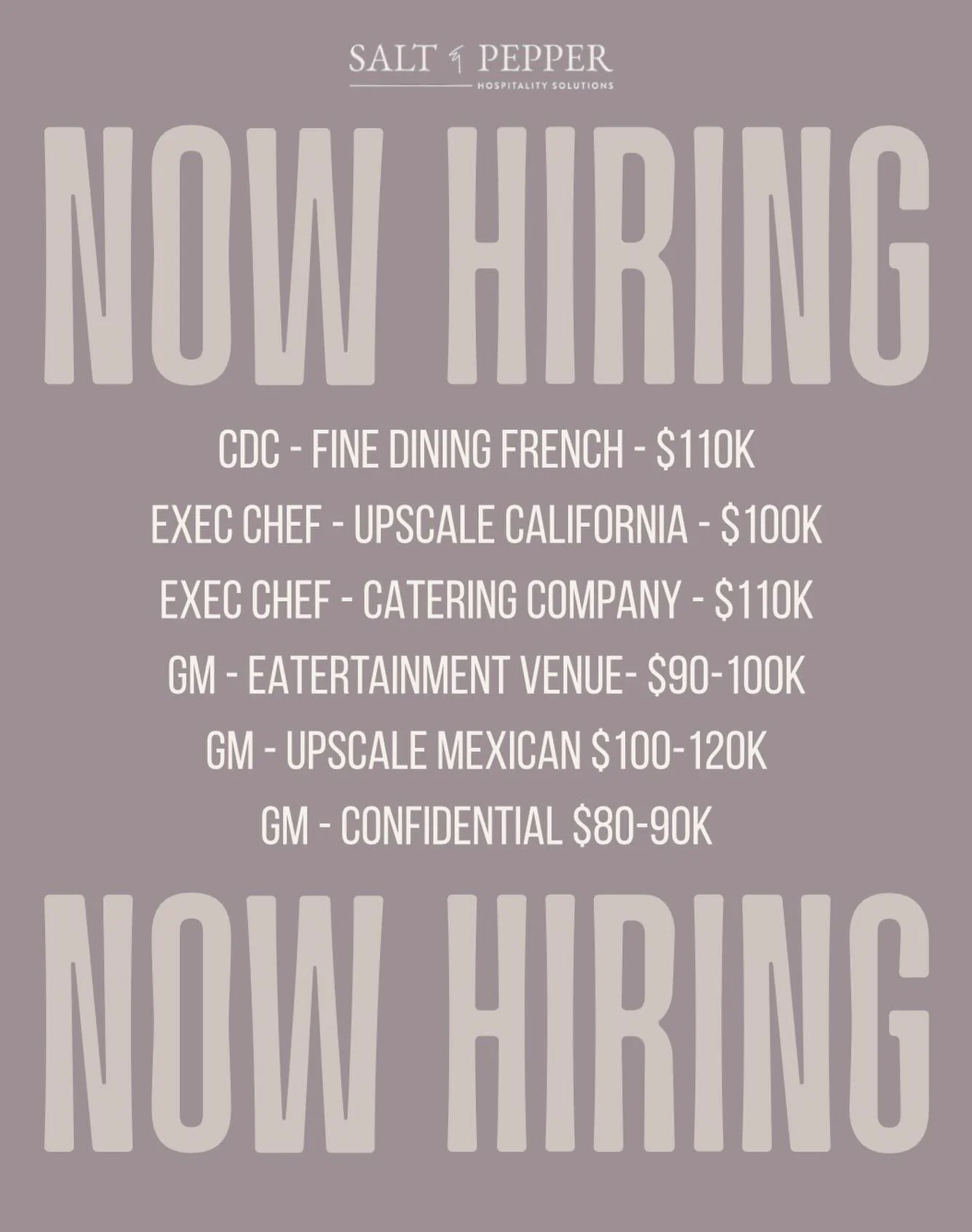 ✅ Send your resume to april@sandphospitality