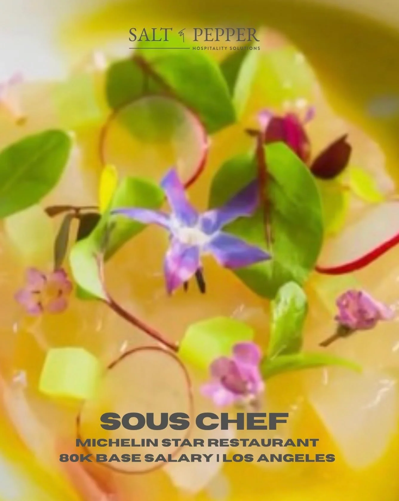 An amazing opportunity to work at at one of the best restaurants in Los Angeles. Must have experience working in a Michelin starred restaurant. Email april@sandphospitality.com 🐟