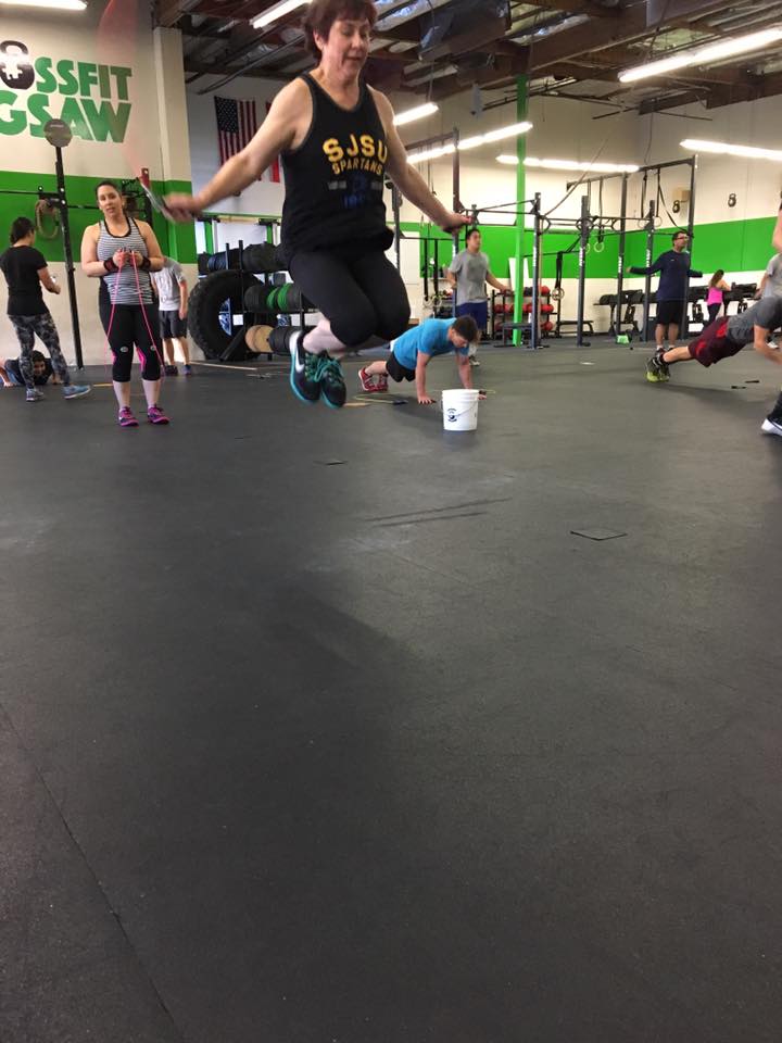 Yolanda showing off her hops