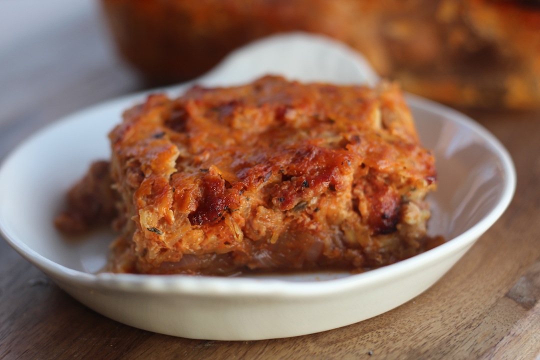 Recipe of the week - Almost 5 ingredient pizza spaghetti pie
