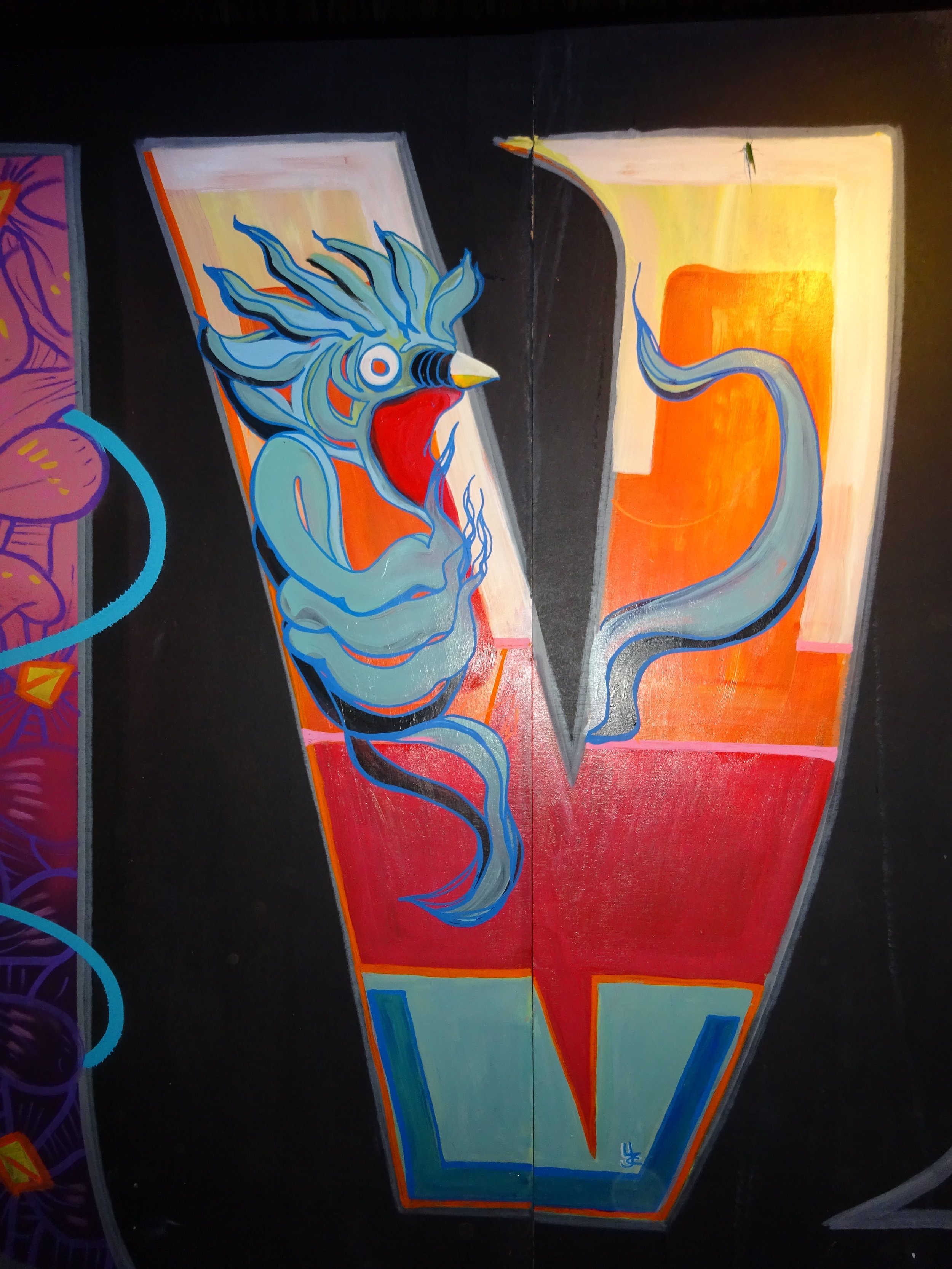 Envision Festival: Mural Letter V