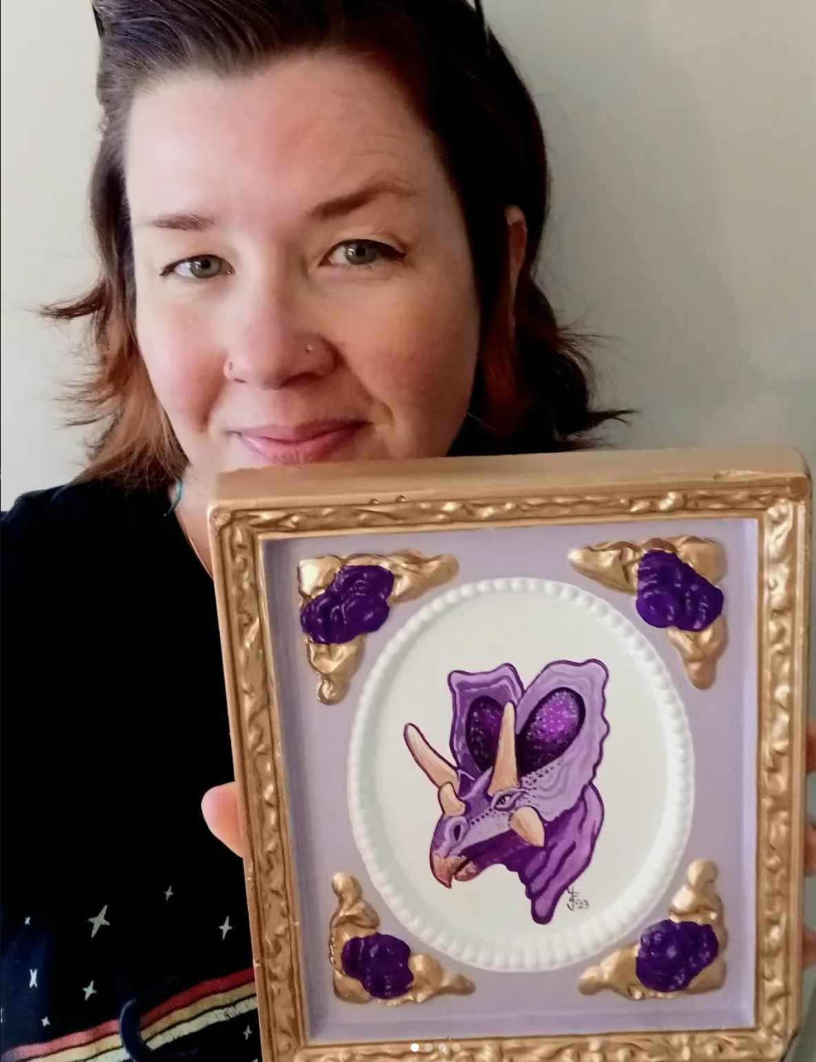 Triceratops MINI ART. Jody Cross. 2023