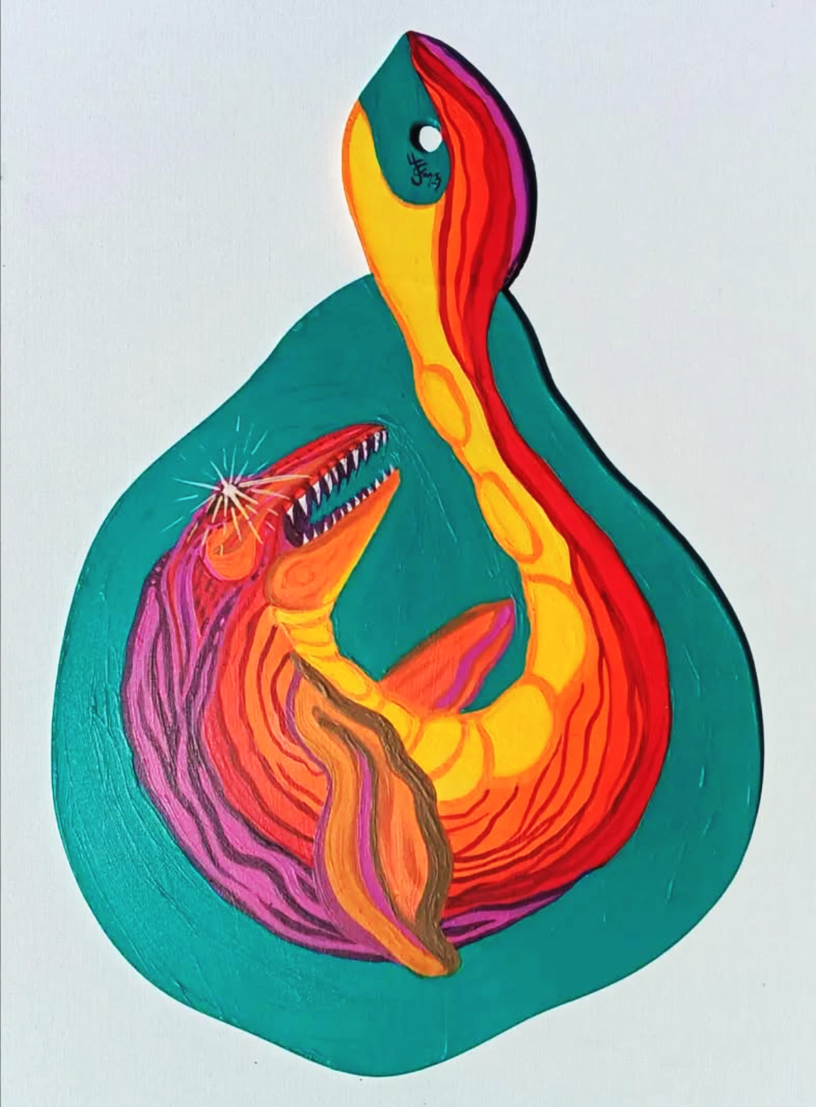 Mosasaur MINI ART. Jody Cross. 2023