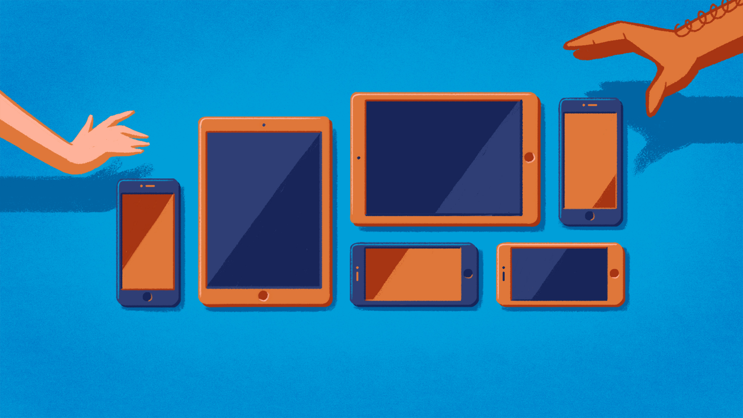We explored a lot of different styles for this project. Of the frames I designed, this board is my favorite. It tells the story of connecting mobile customers with local businesses.