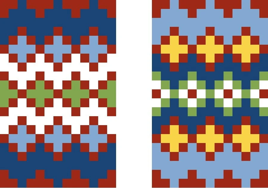 Krokbragd Patterns Test Weavers