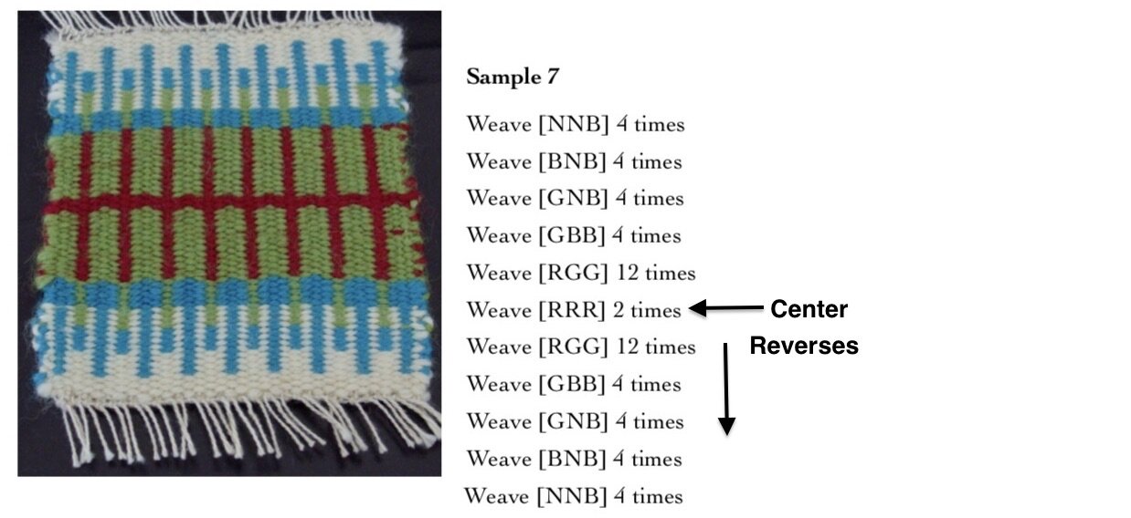 mirroring a krokbragd pattern