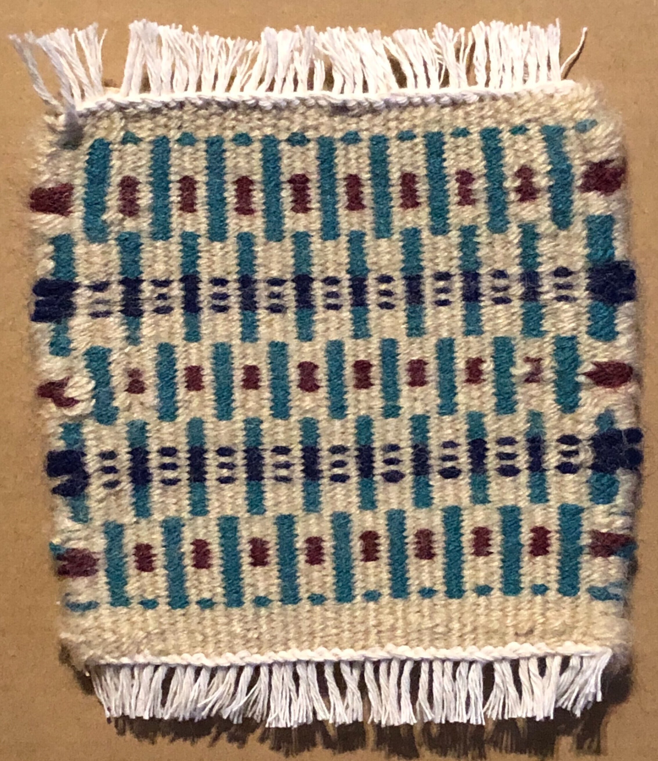 Coaster (Krokbragd: How to Design & Weave p. 81, modified)