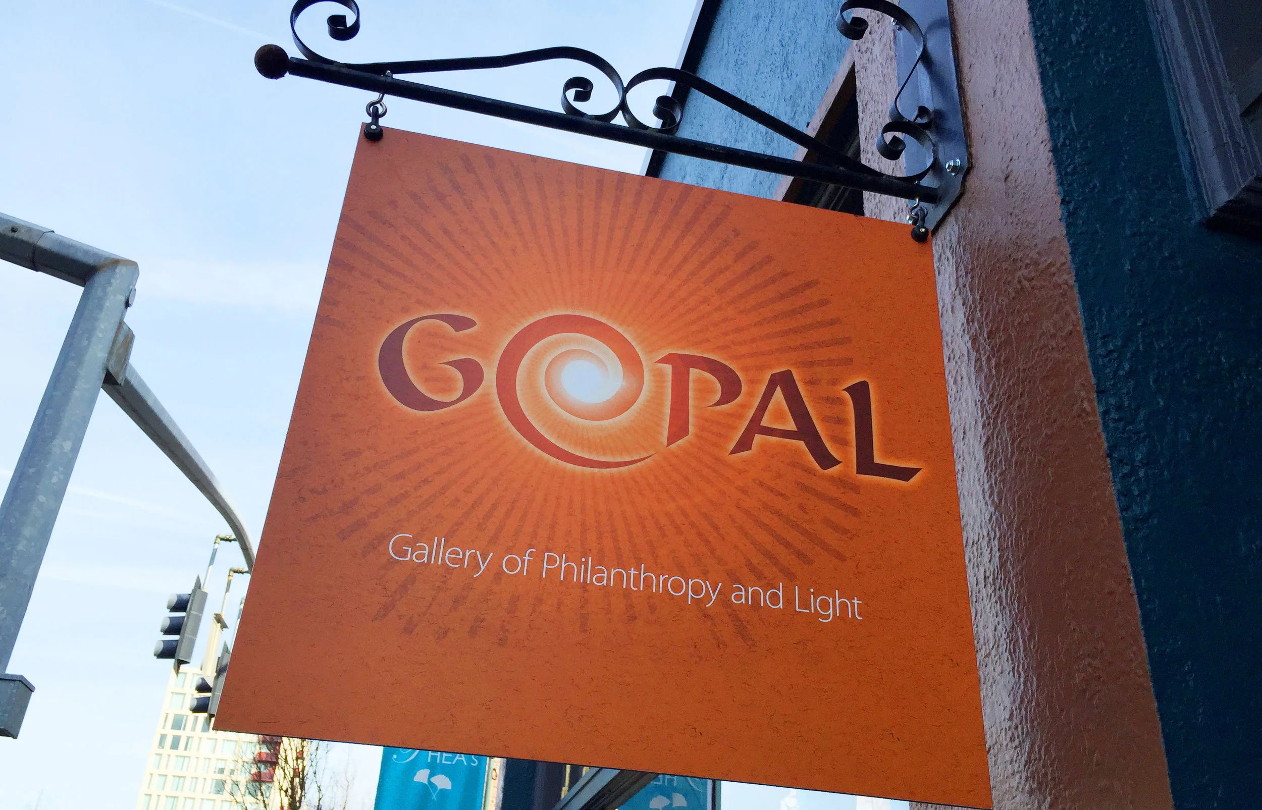 sign for an art gallery, pearl district, portland, oregon