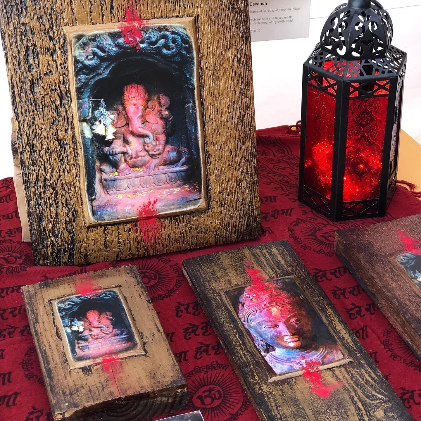 One of the highest compliments I received at the ArtWalk San Diego show was when several Indians purchased the Ganesh Altar Blocks from me. The reverence and genuine gratitude they expressed deeply moved me. They never questioned the sincerity of dev