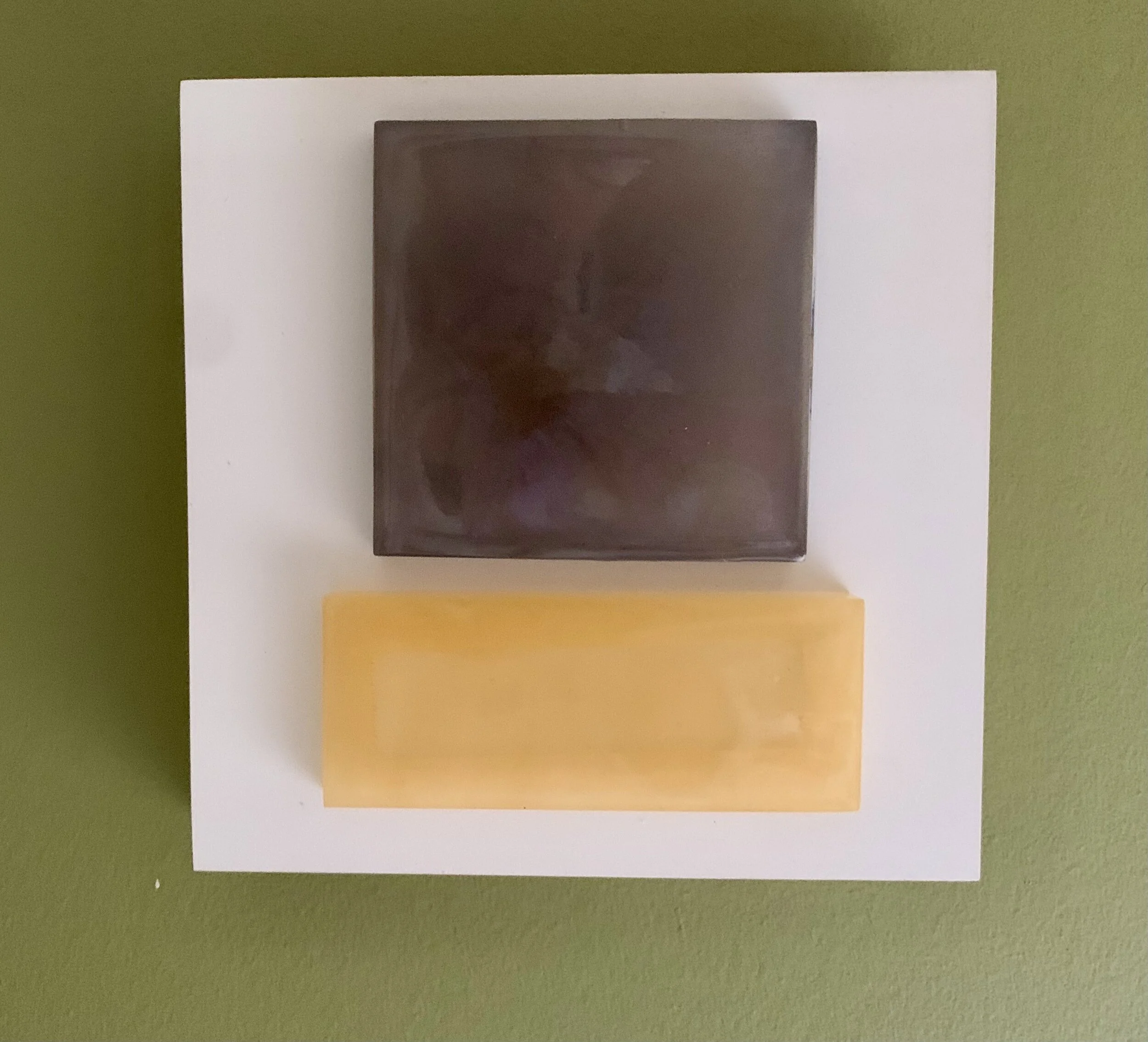 Color Explorations, Purple and Yellow& Clear Rectangle