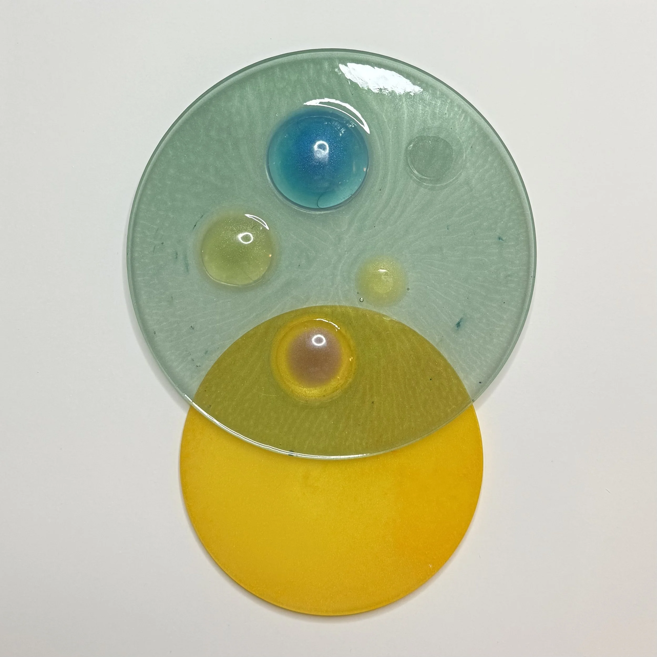 Resin on 12”x12” board, 2025