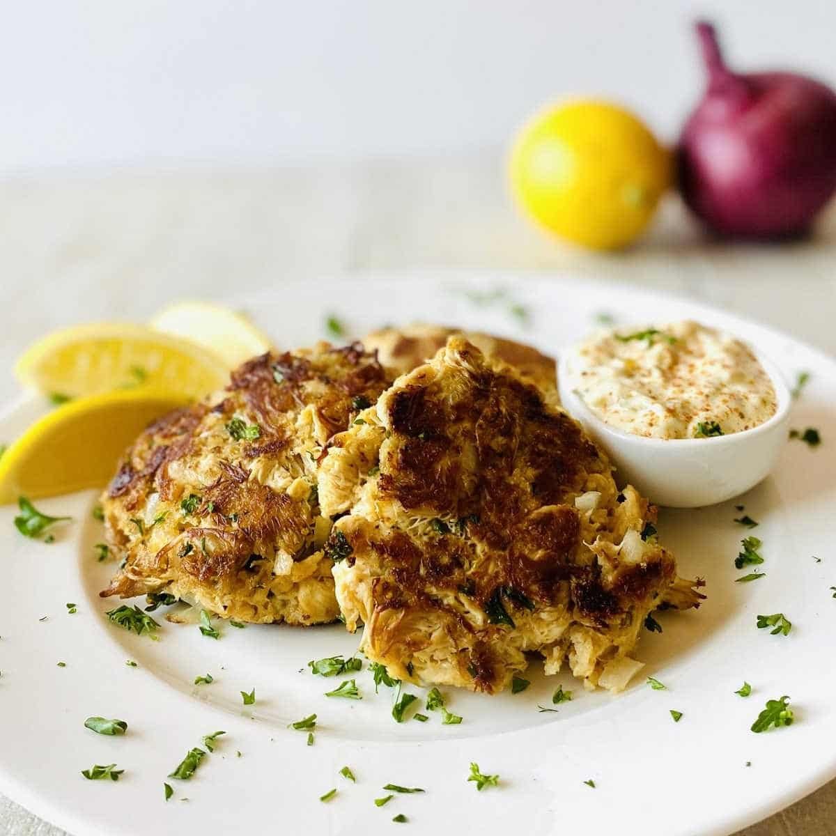 Lion's Mane Crab Cakes